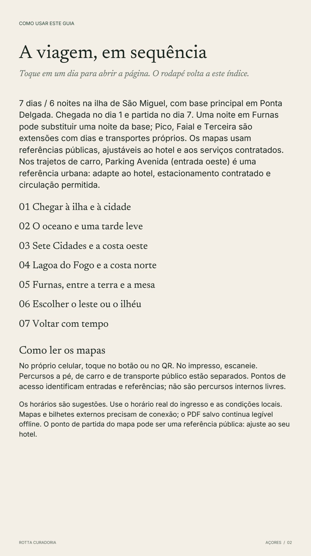 Página 2 real do roteiro: A VIAGEM EM SEQUÊNCIA