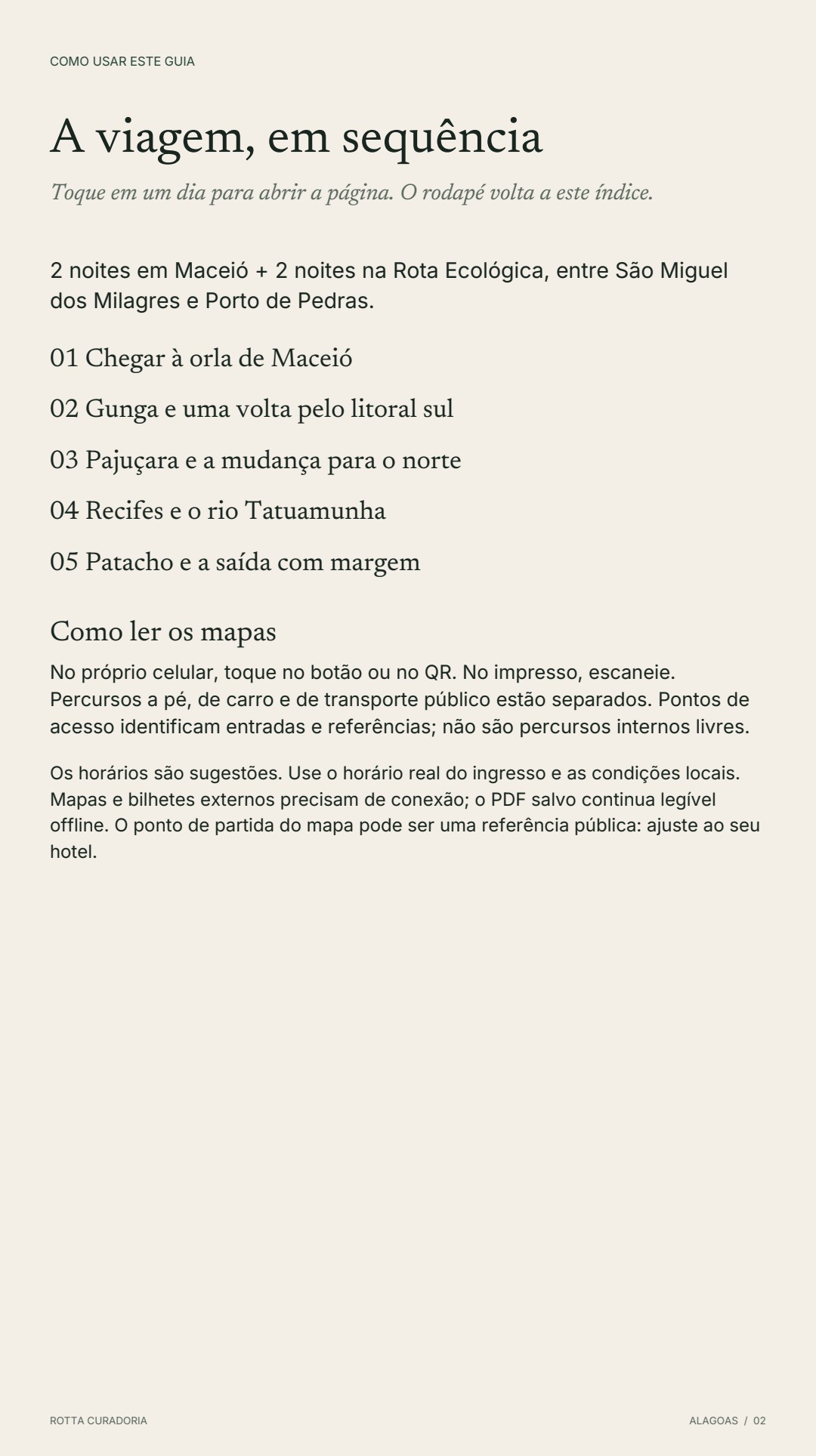 Página 2 real do roteiro: A VIAGEM EM SEQUÊNCIA
