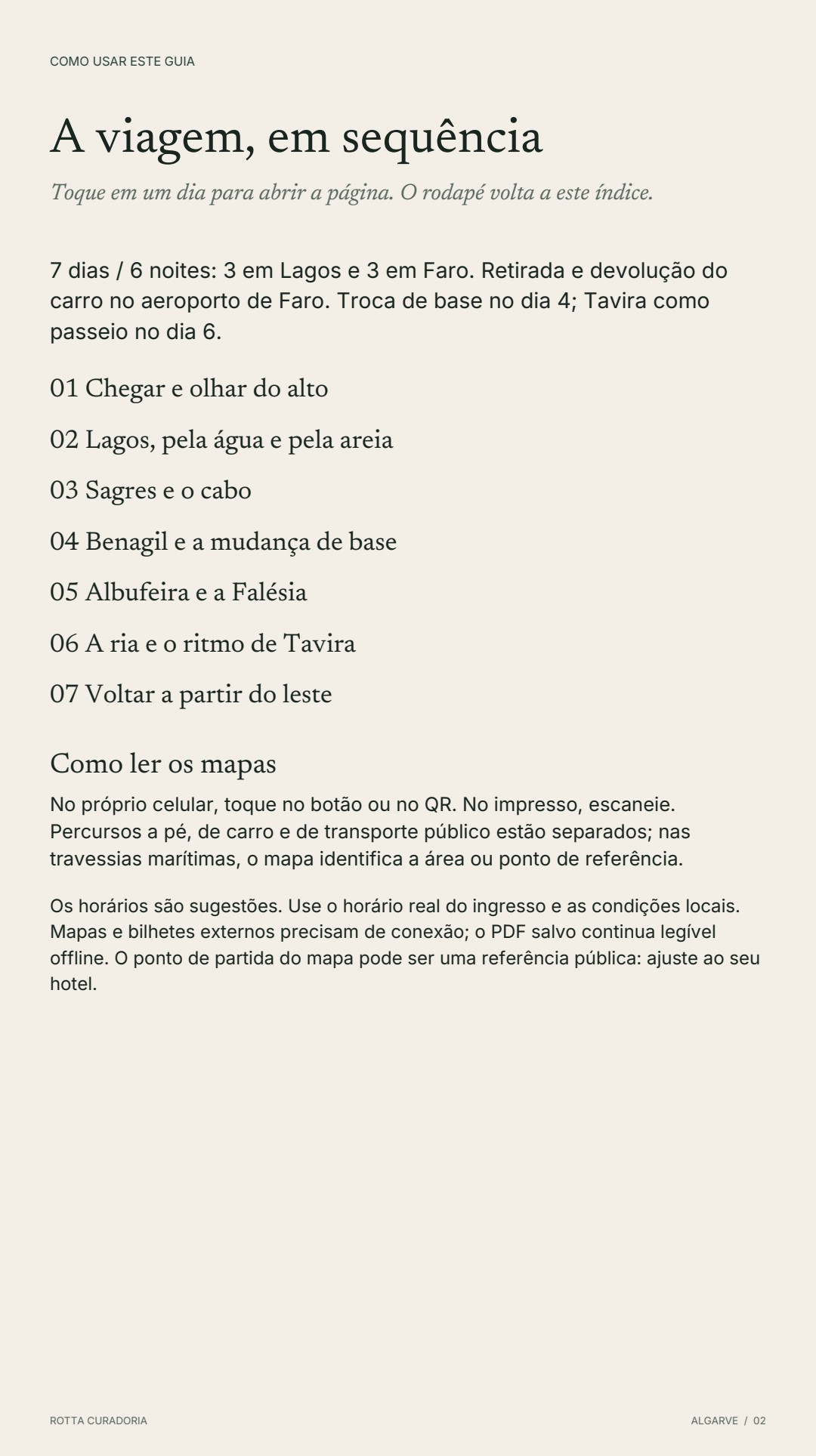 Página 2 real do roteiro: A VIAGEM EM SEQUÊNCIA