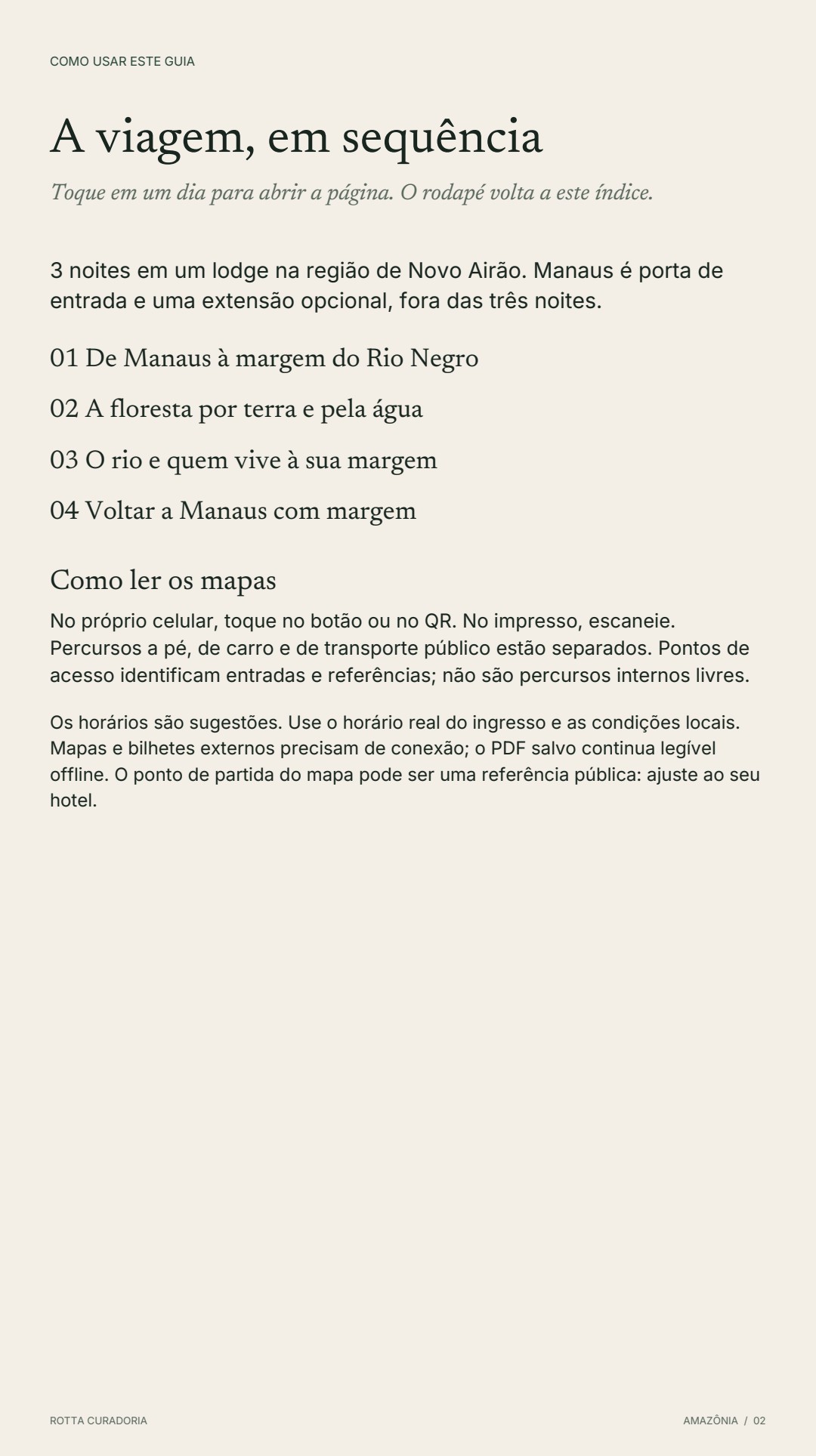 Página 2 real do roteiro: A VIAGEM EM SEQUÊNCIA