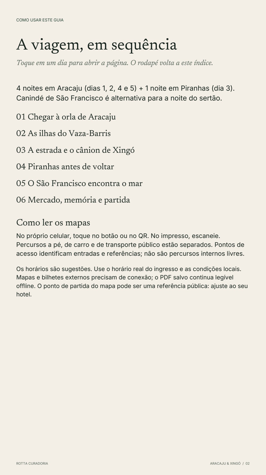 Página 2 real do roteiro: A VIAGEM EM SEQUÊNCIA