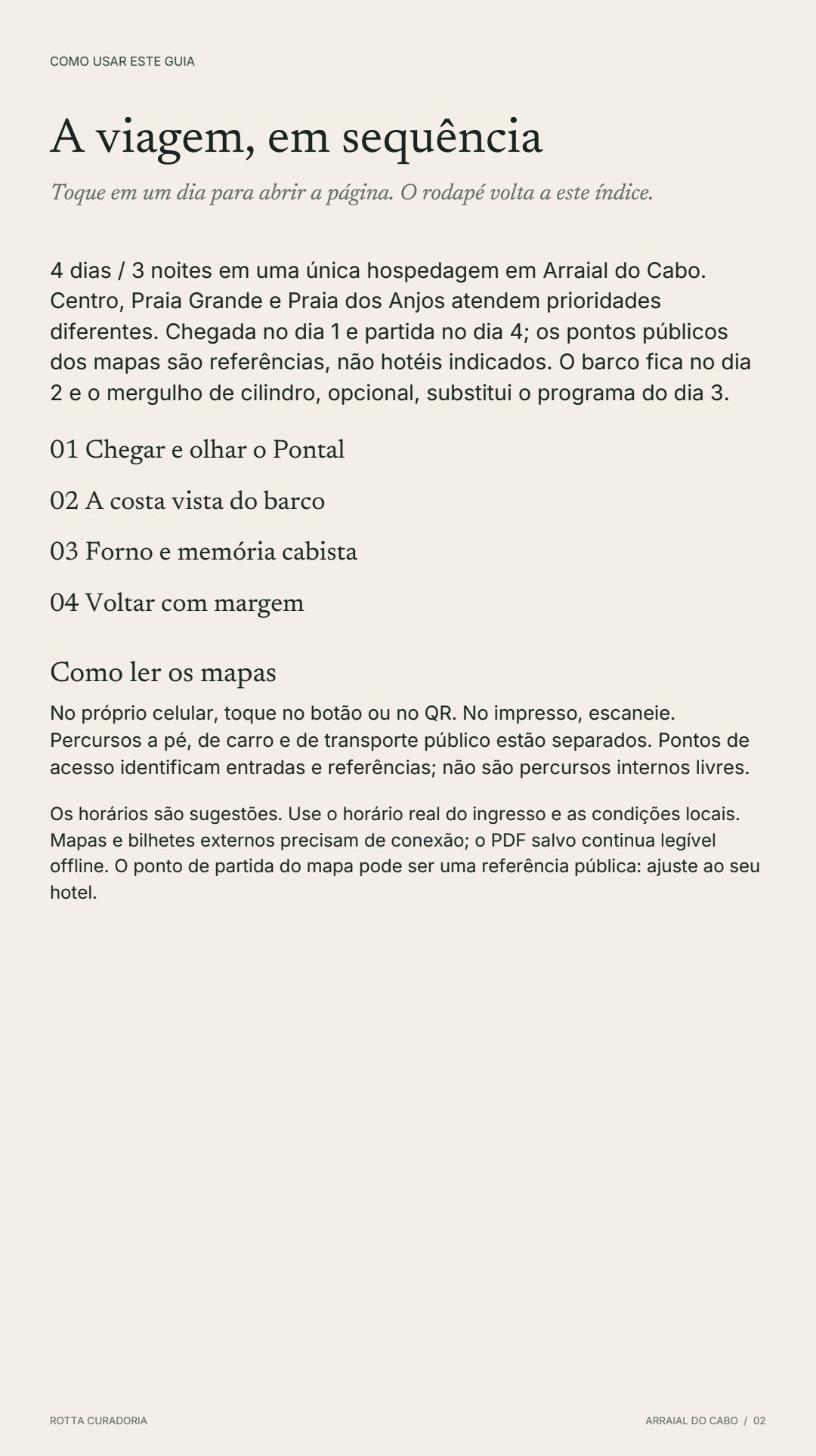 Página 2 real do roteiro: A VIAGEM EM SEQUÊNCIA