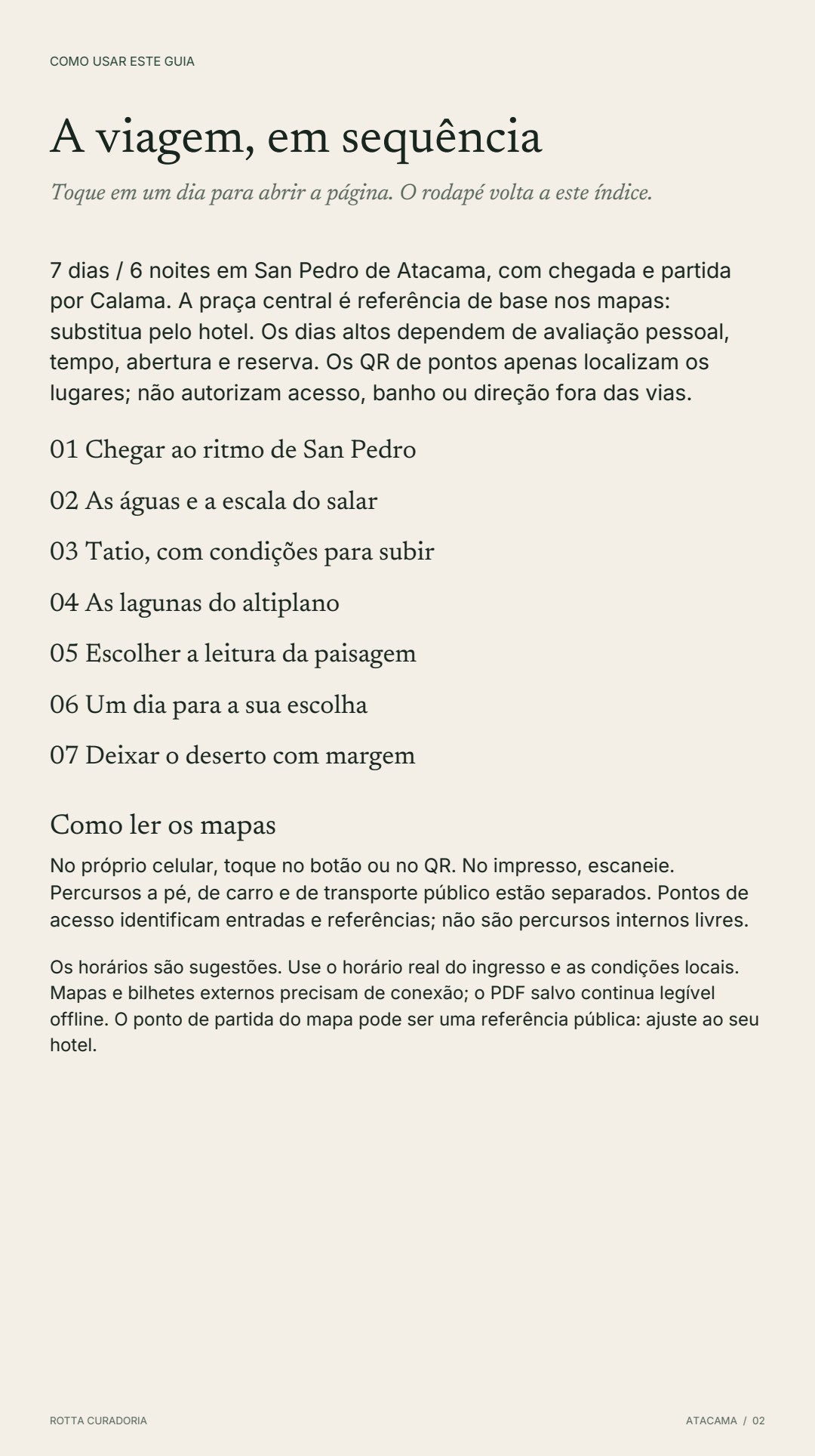 Página 2 real do roteiro: A VIAGEM EM SEQUÊNCIA