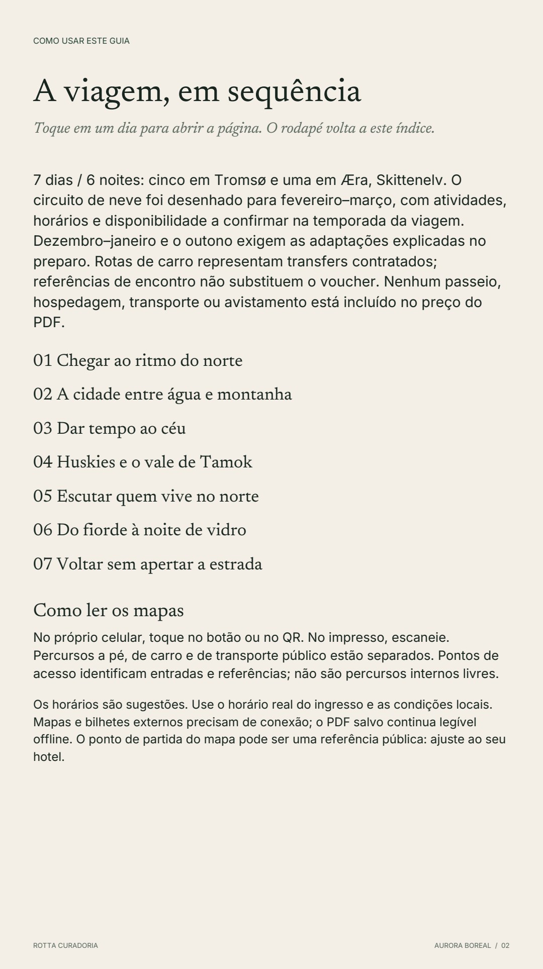 Página 2 real do roteiro: A VIAGEM EM SEQUÊNCIA