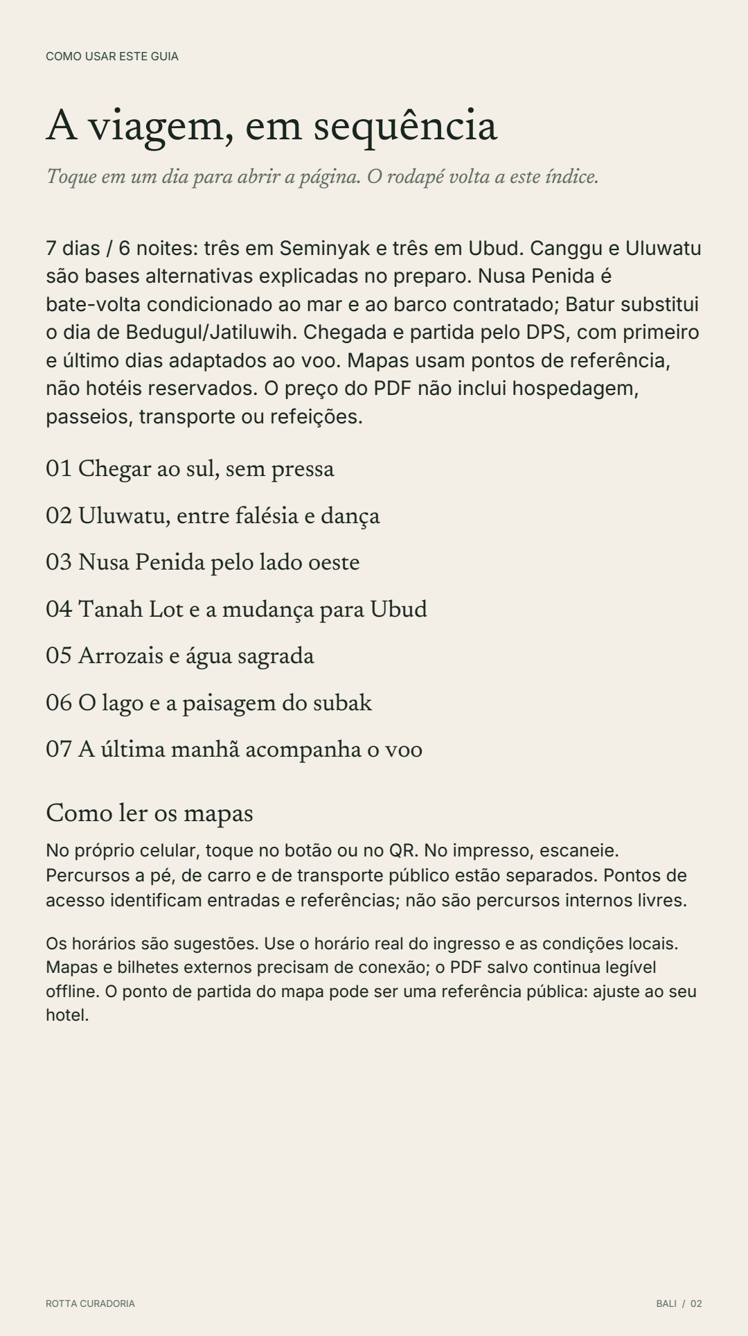 Página 2 real do roteiro: A VIAGEM EM SEQUÊNCIA