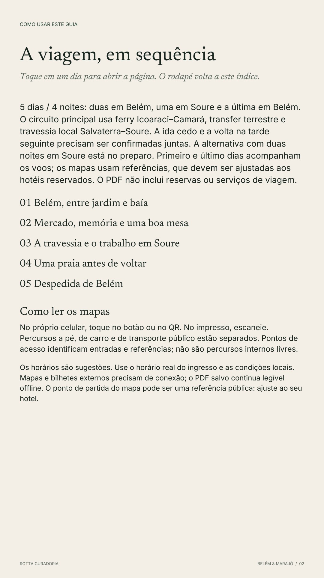 Página 2 real do roteiro: A VIAGEM EM SEQUÊNCIA