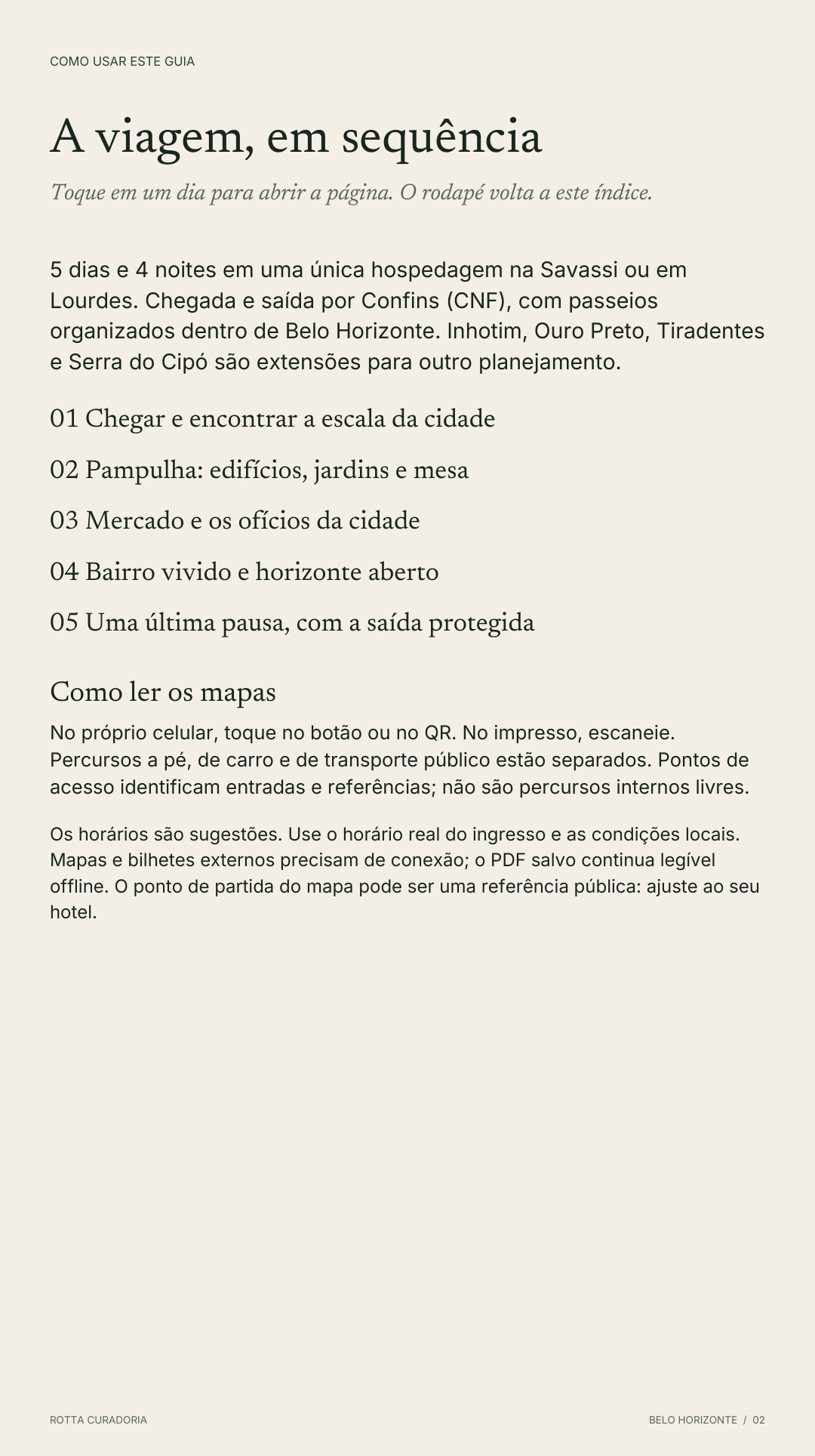 Página 2 real do roteiro: A VIAGEM EM SEQUÊNCIA