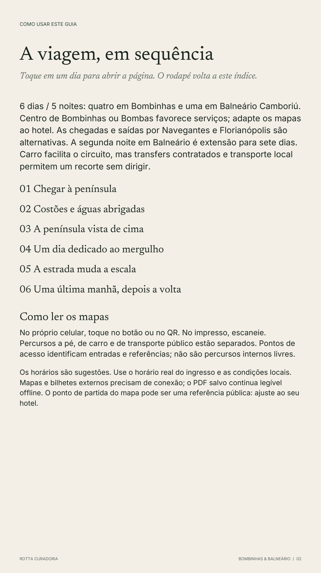 Página 2 real do roteiro: A VIAGEM EM SEQUÊNCIA