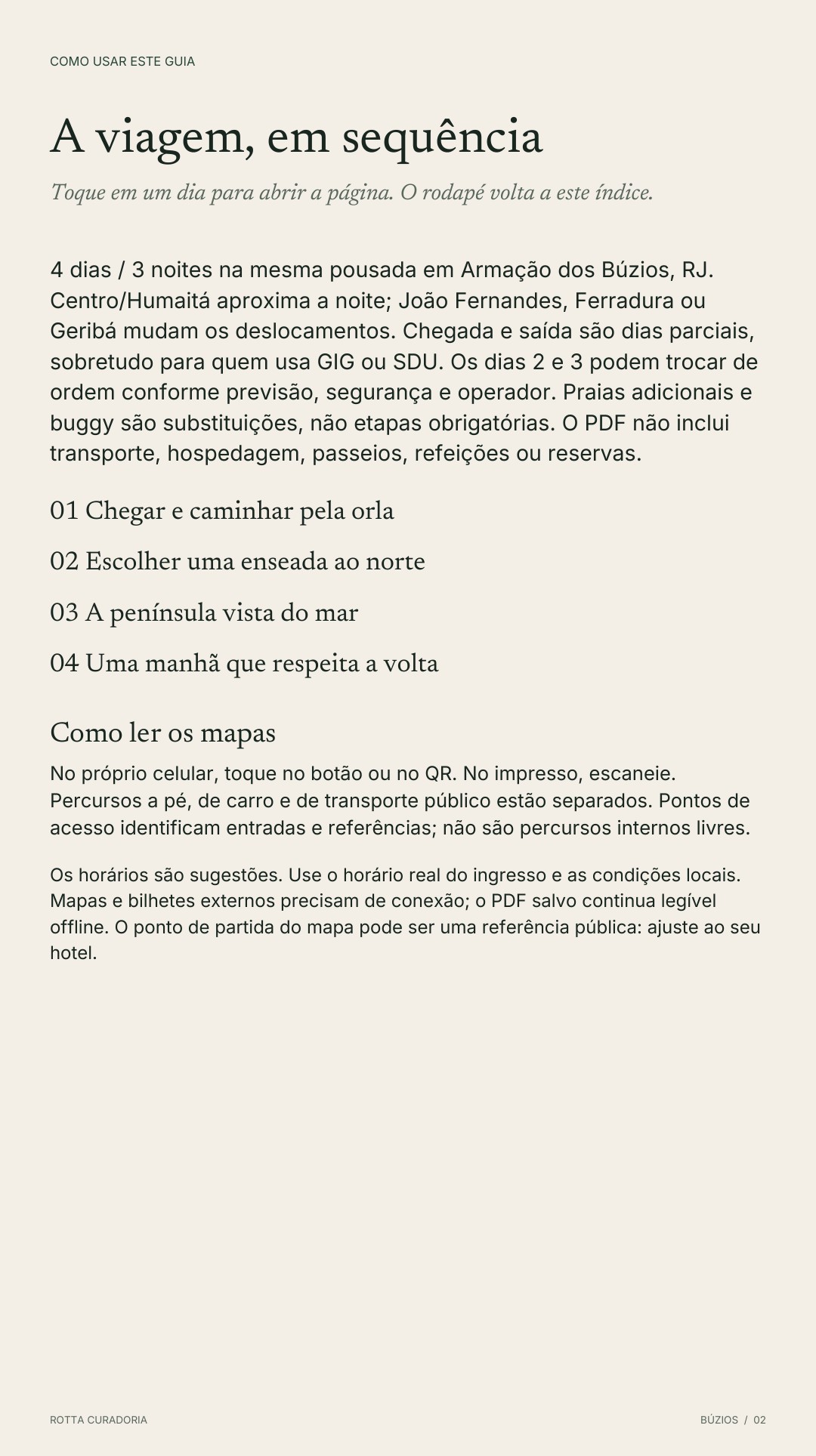 Página 2 real do roteiro: A VIAGEM EM SEQUÊNCIA