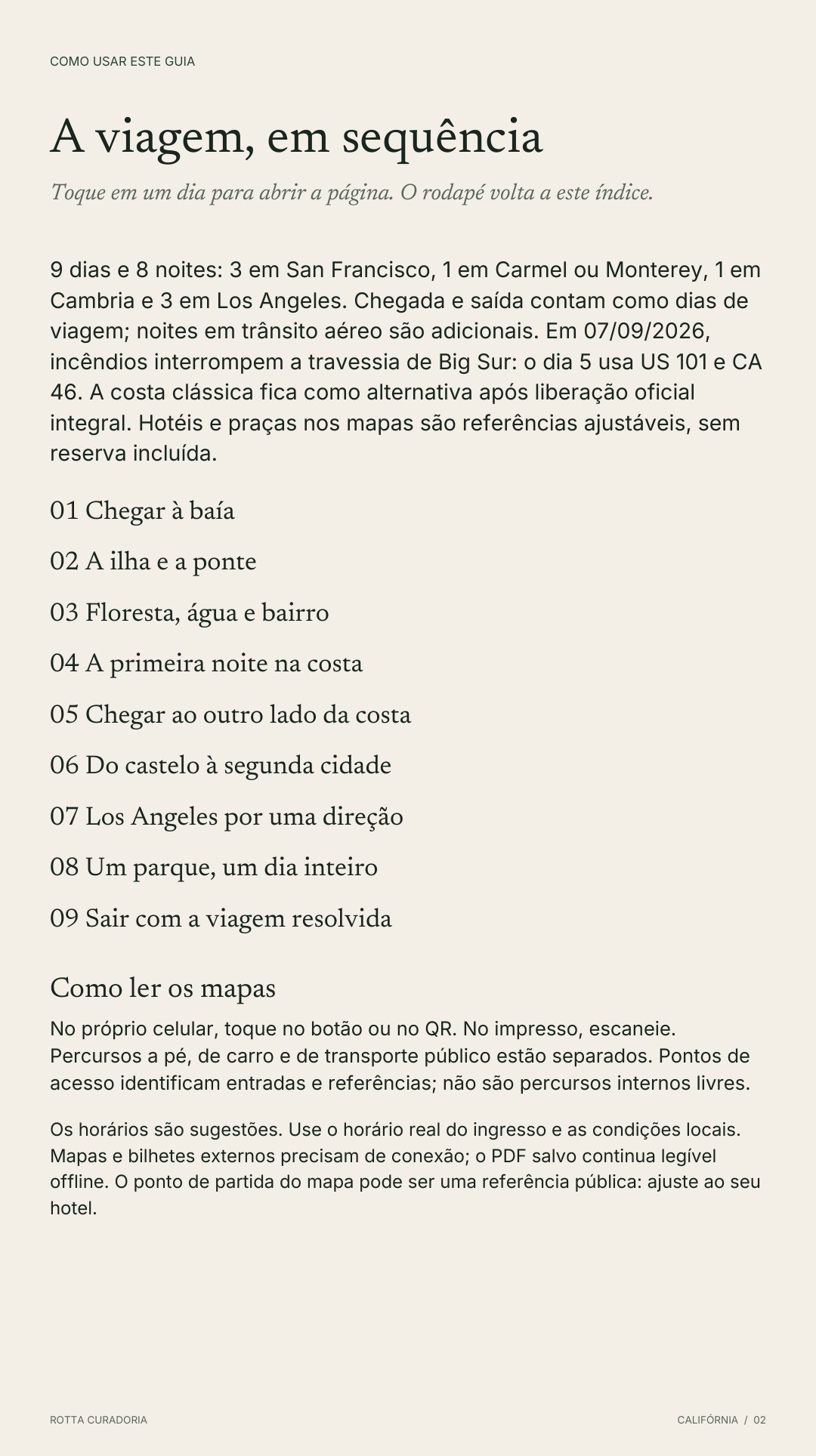 Página 2 real do roteiro: A VIAGEM EM SEQUÊNCIA