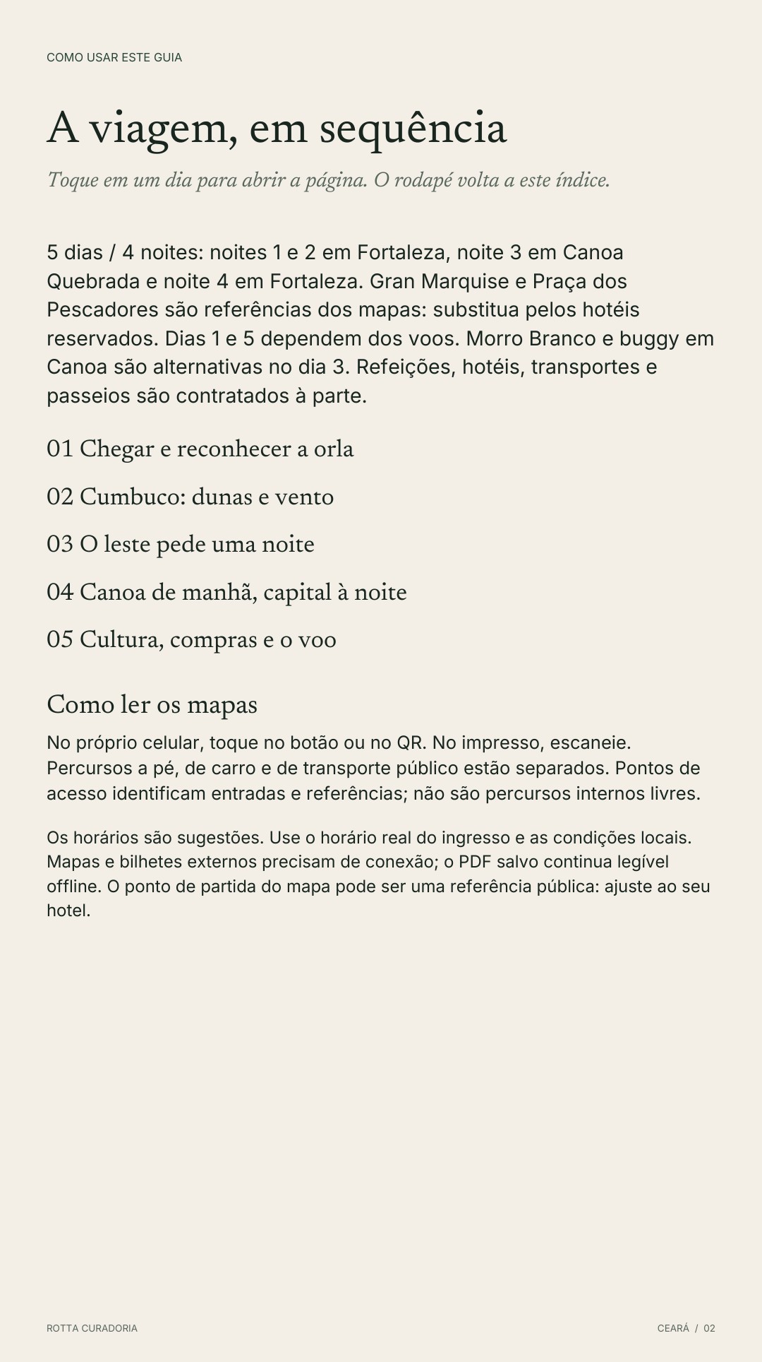 Página 2 real do roteiro: A VIAGEM EM SEQUÊNCIA