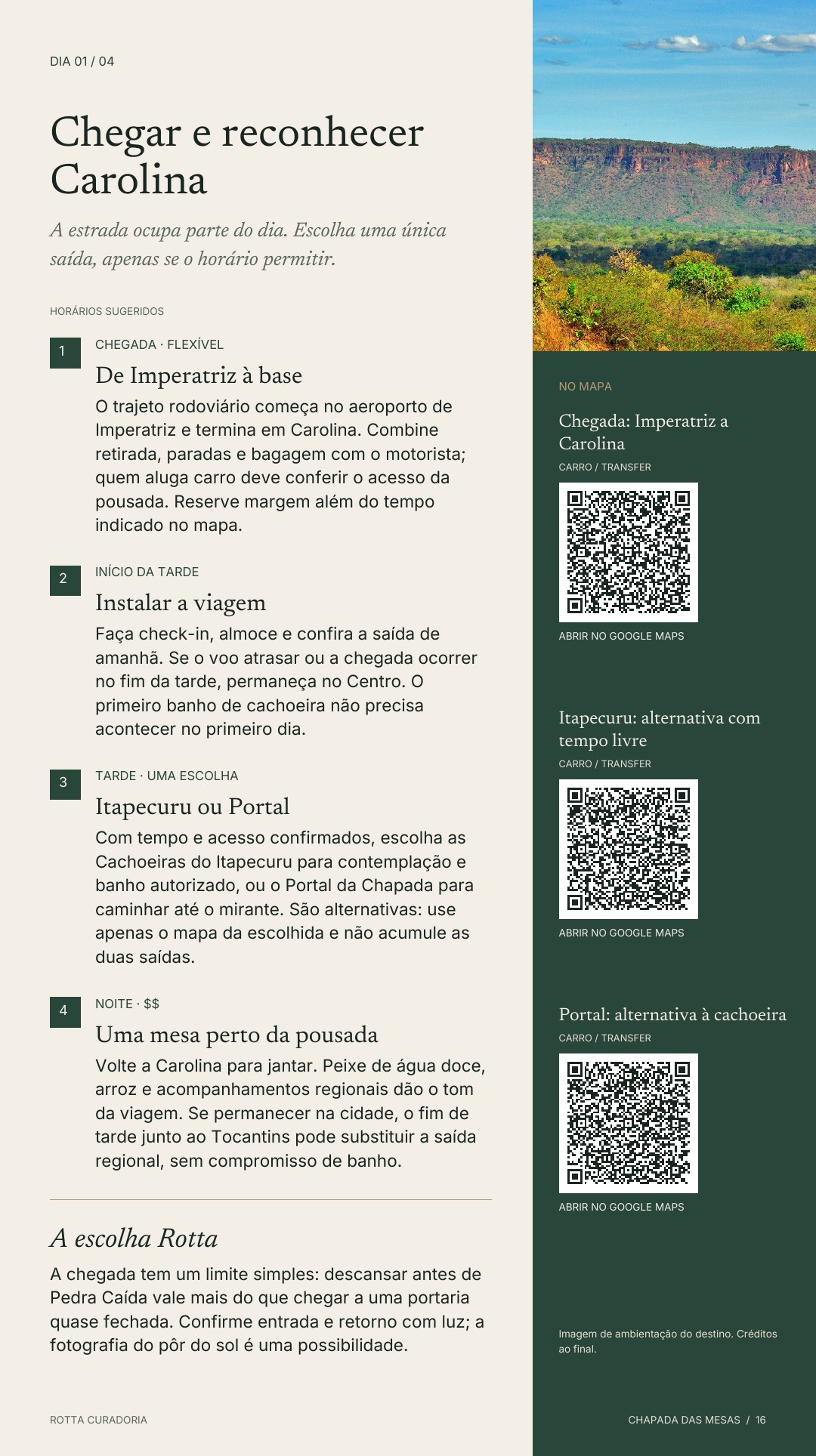 Página 16 real do roteiro: UM DIA DO ROTEIRO