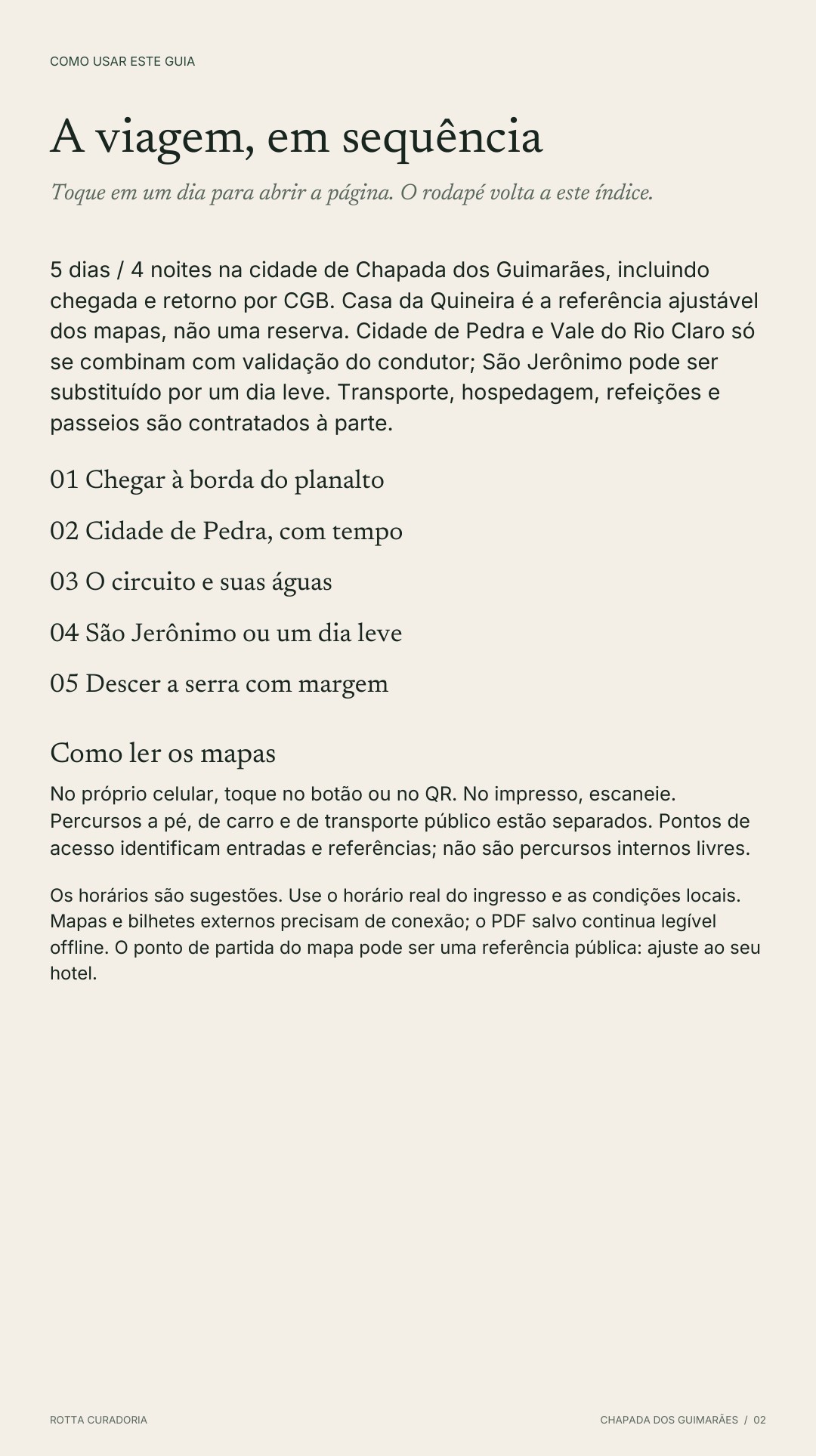 Página 2 real do roteiro: A VIAGEM EM SEQUÊNCIA