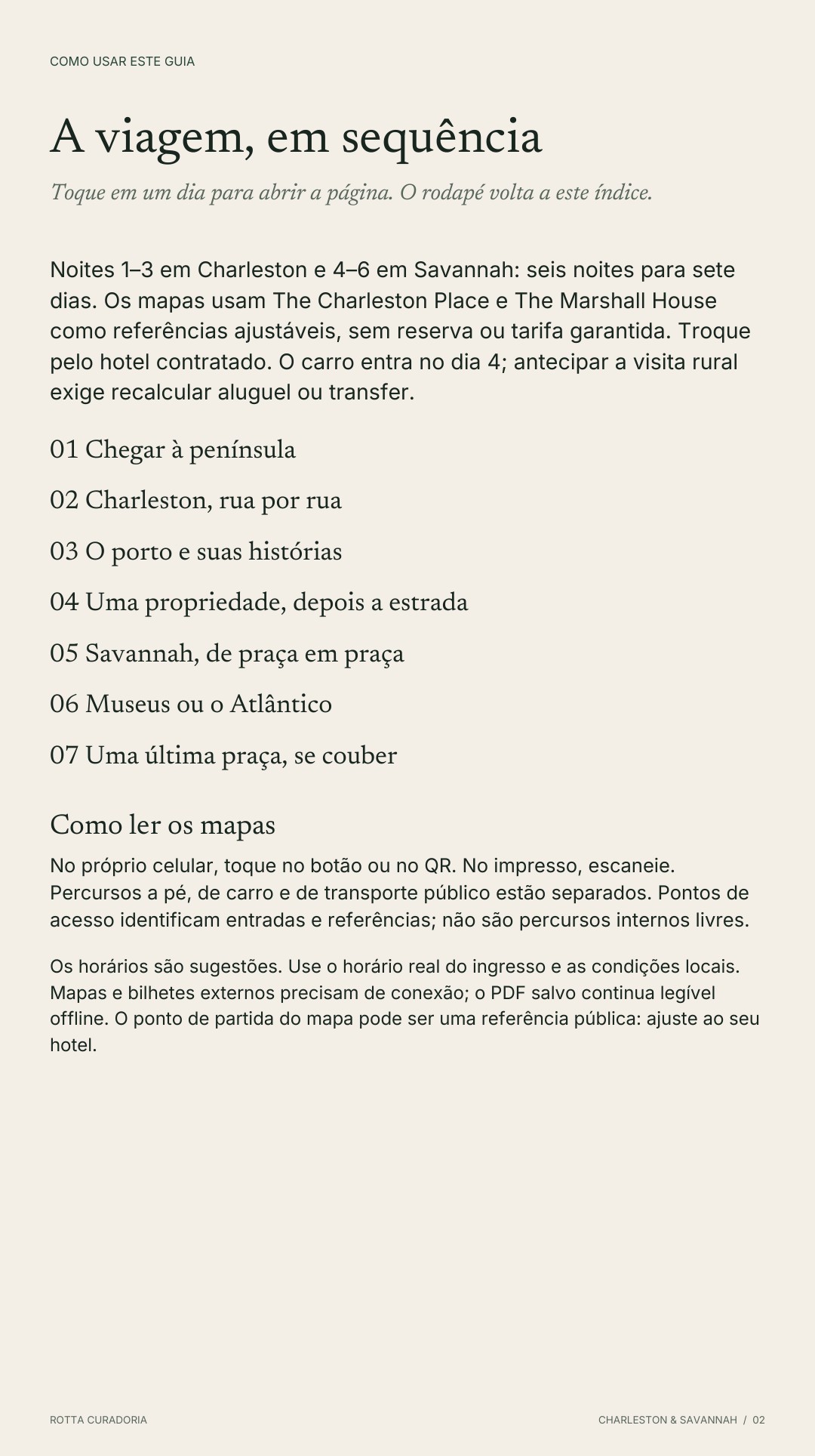 Página 2 real do roteiro: A VIAGEM EM SEQUÊNCIA