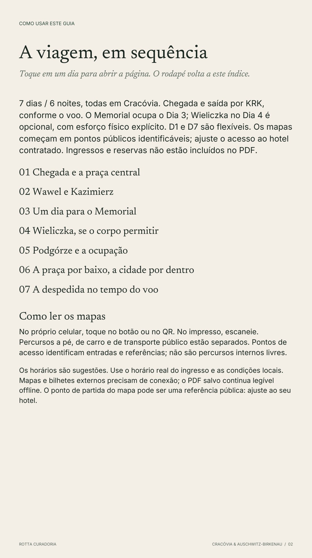 Página 2 real do roteiro: A VIAGEM EM SEQUÊNCIA