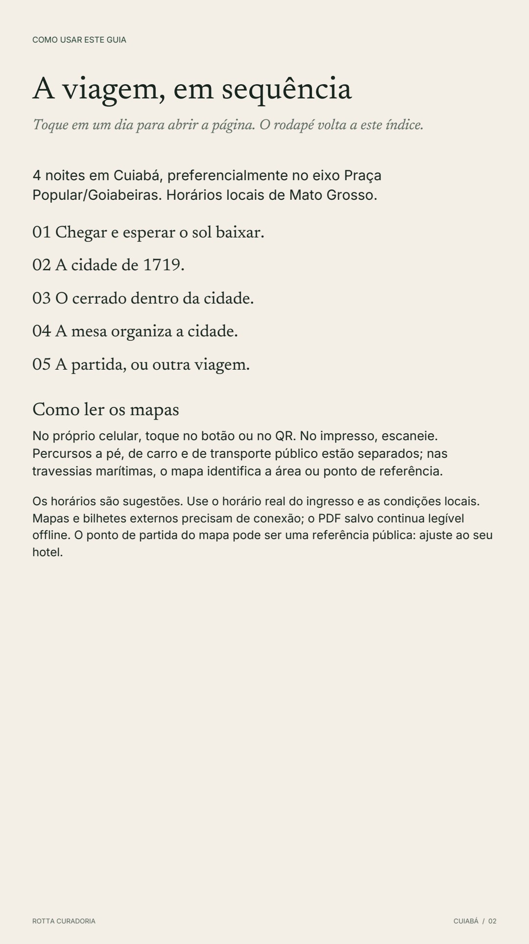 Página 2 real do roteiro: A VIAGEM EM SEQUÊNCIA