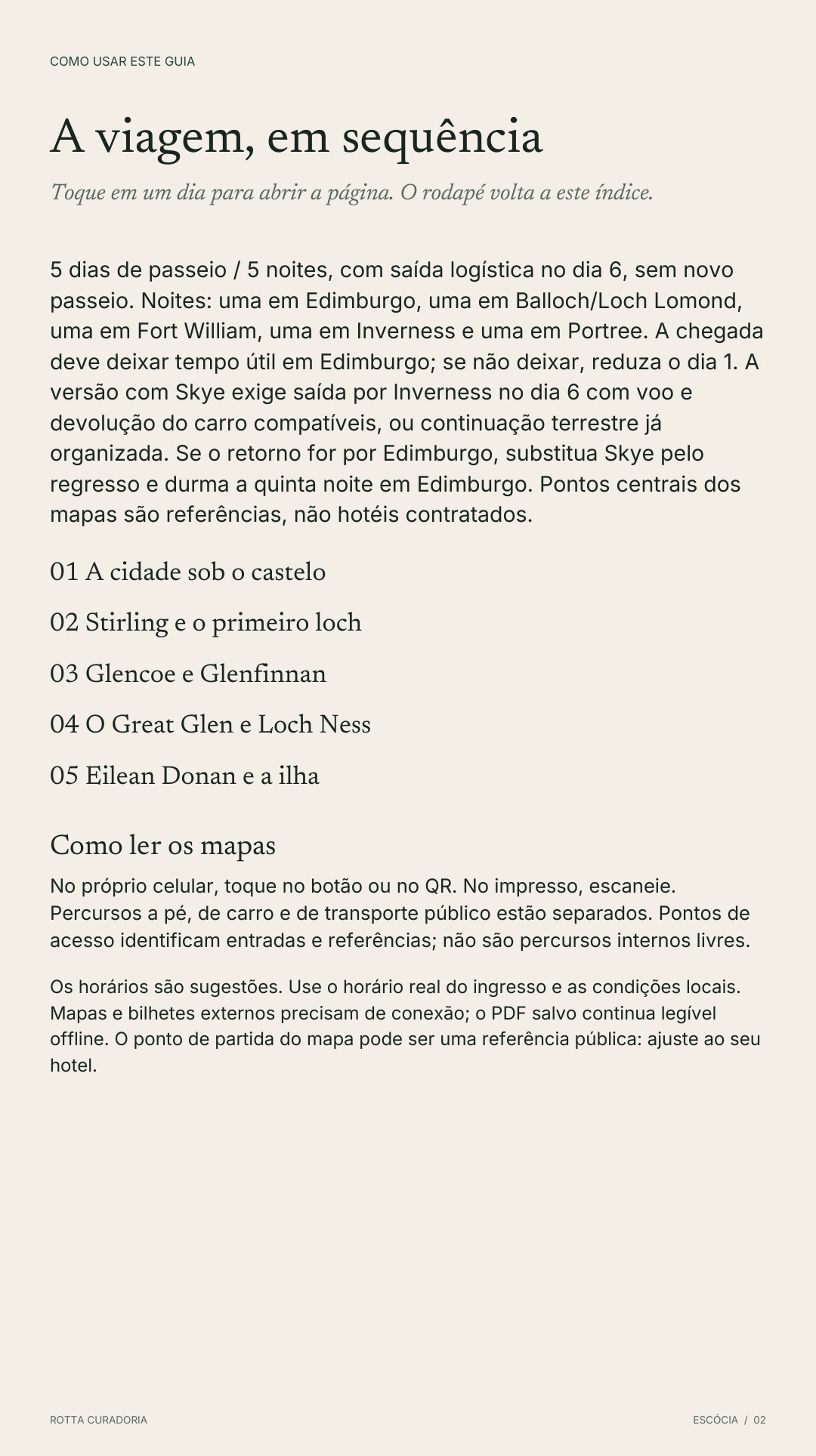 Página 2 real do roteiro: A VIAGEM EM SEQUÊNCIA