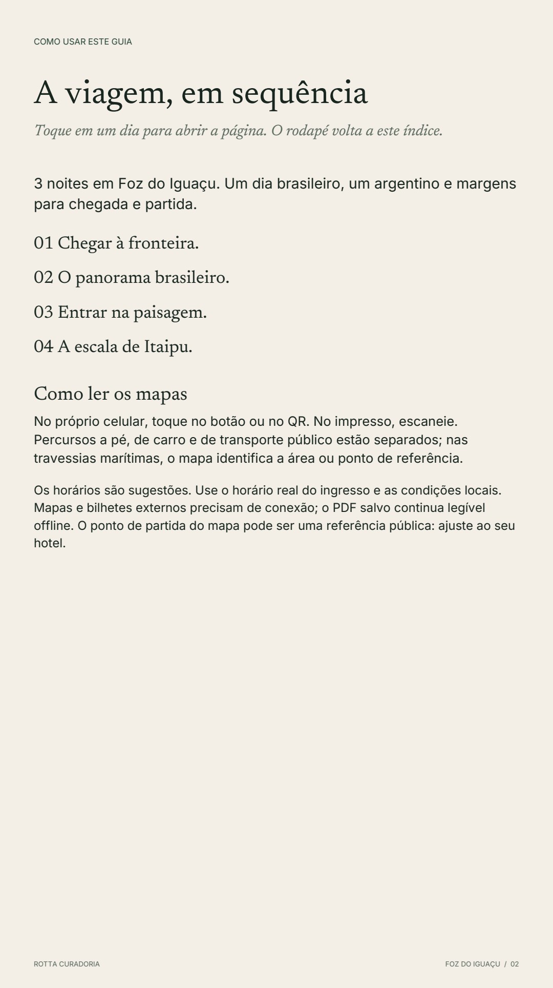 Página 2 real do roteiro: A VIAGEM EM SEQUÊNCIA