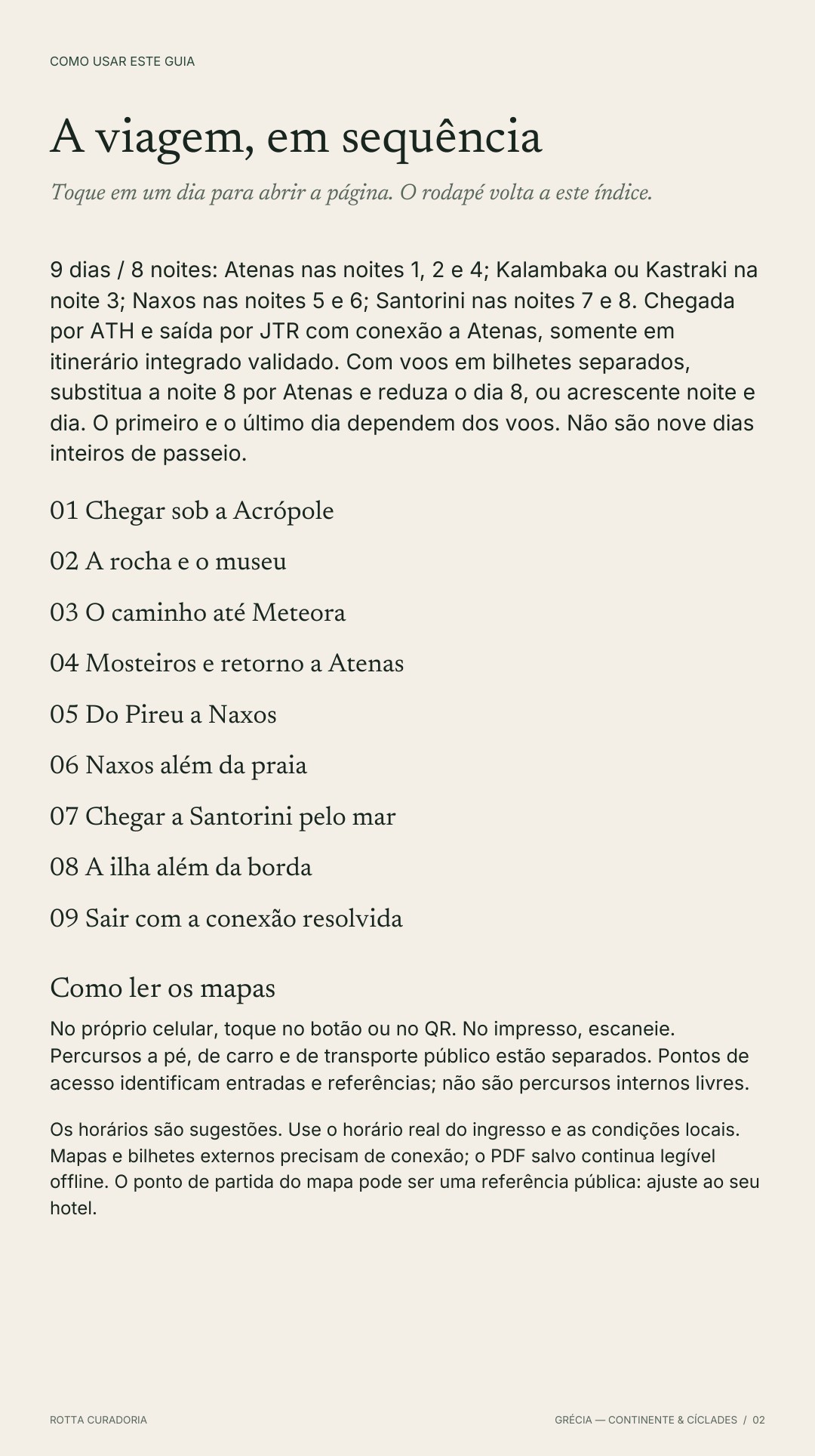 Página 2 real do roteiro: A VIAGEM EM SEQUÊNCIA