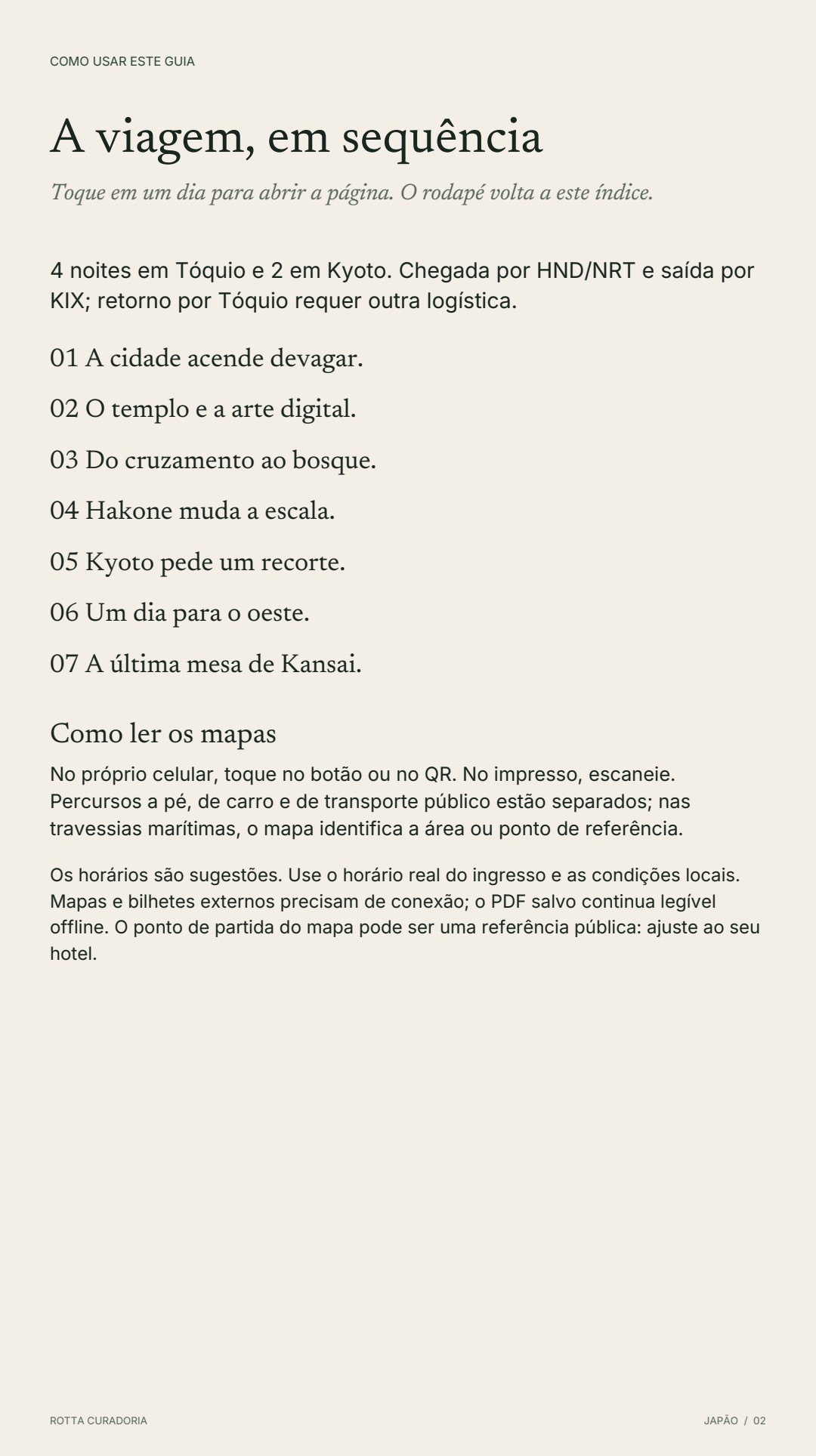 Página 2 real do roteiro: A VIAGEM EM SEQUÊNCIA