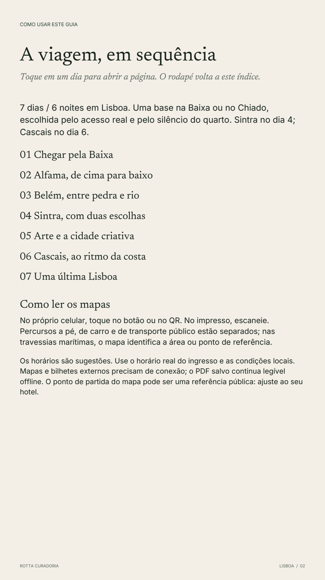 Página 2 real do roteiro: A VIAGEM EM SEQUÊNCIA