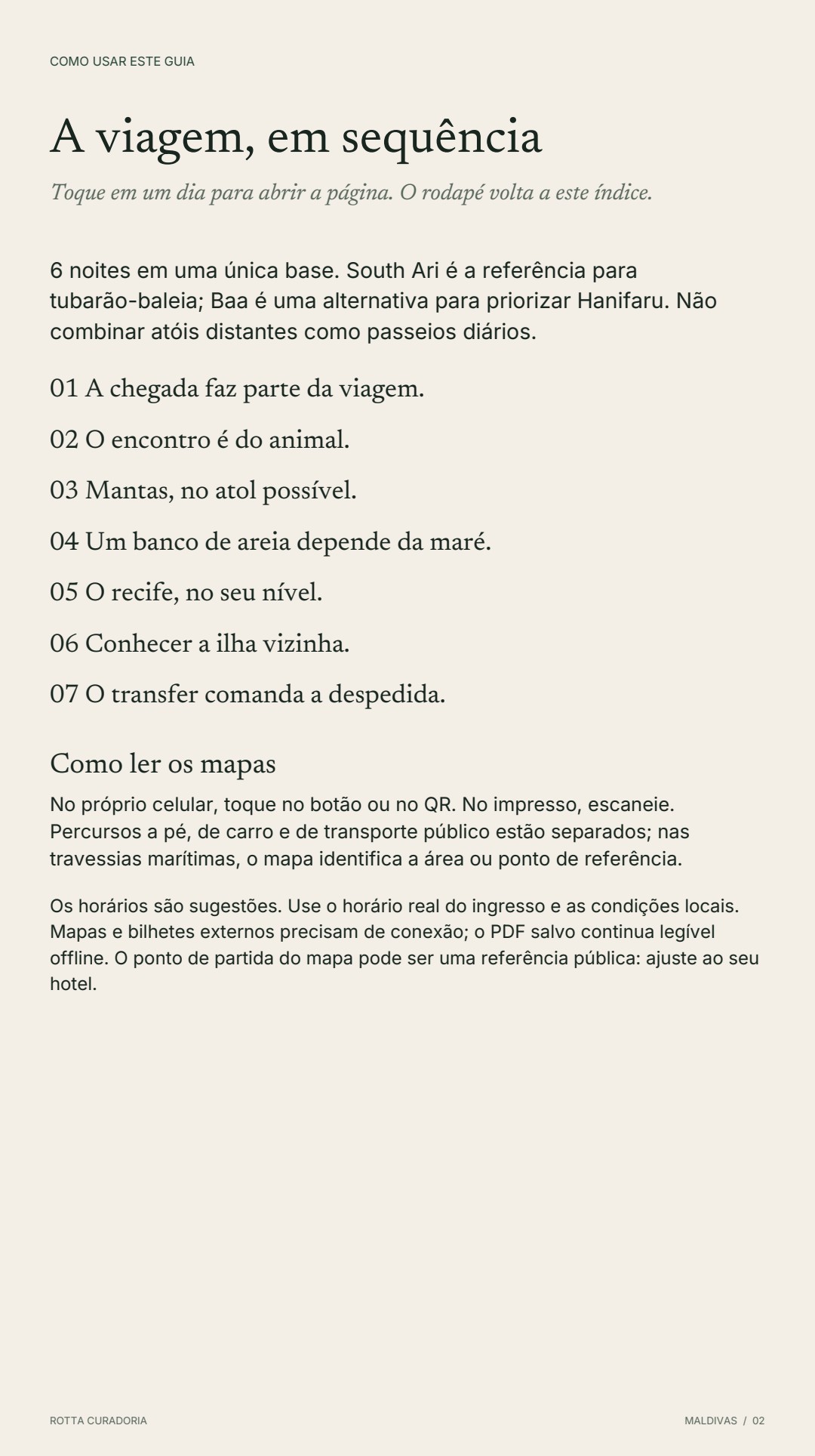 Página 2 real do roteiro: A VIAGEM EM SEQUÊNCIA
