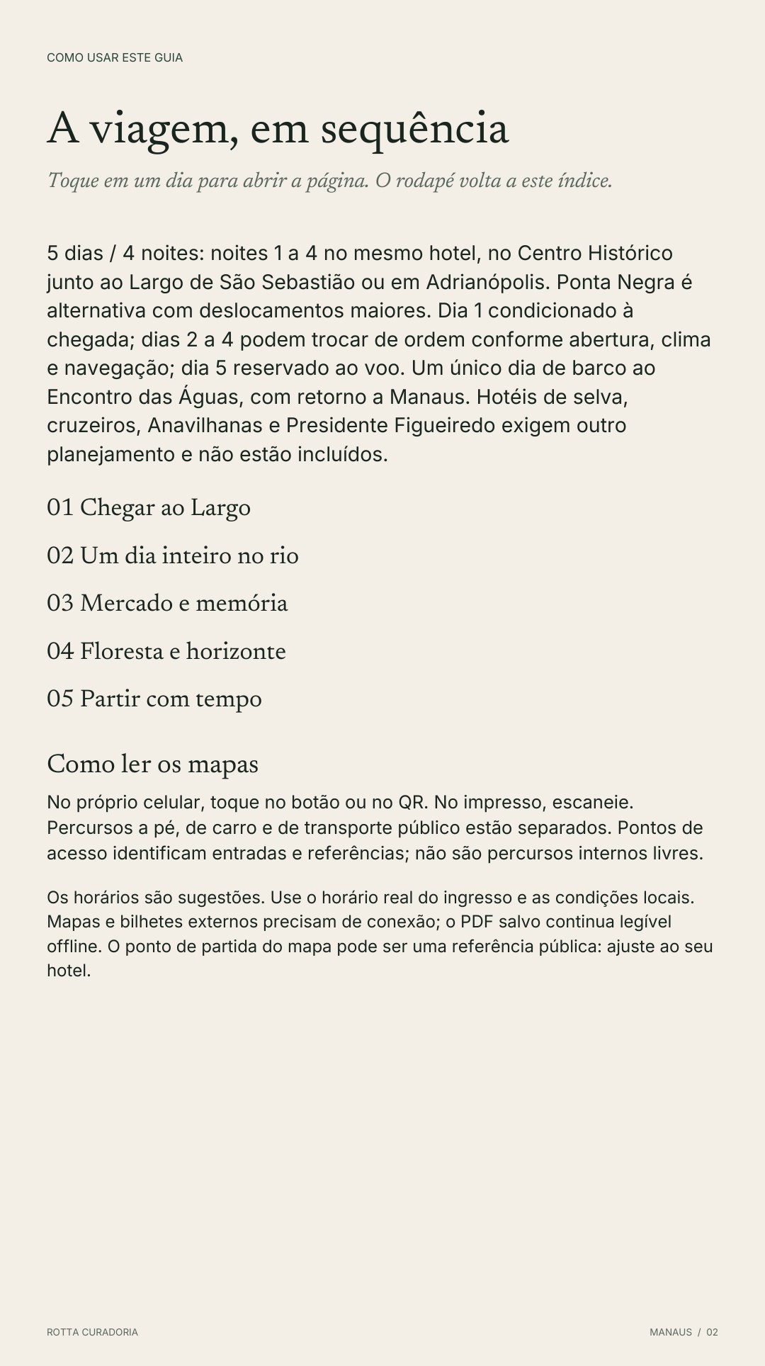 Página 2 real do roteiro: A VIAGEM EM SEQUÊNCIA