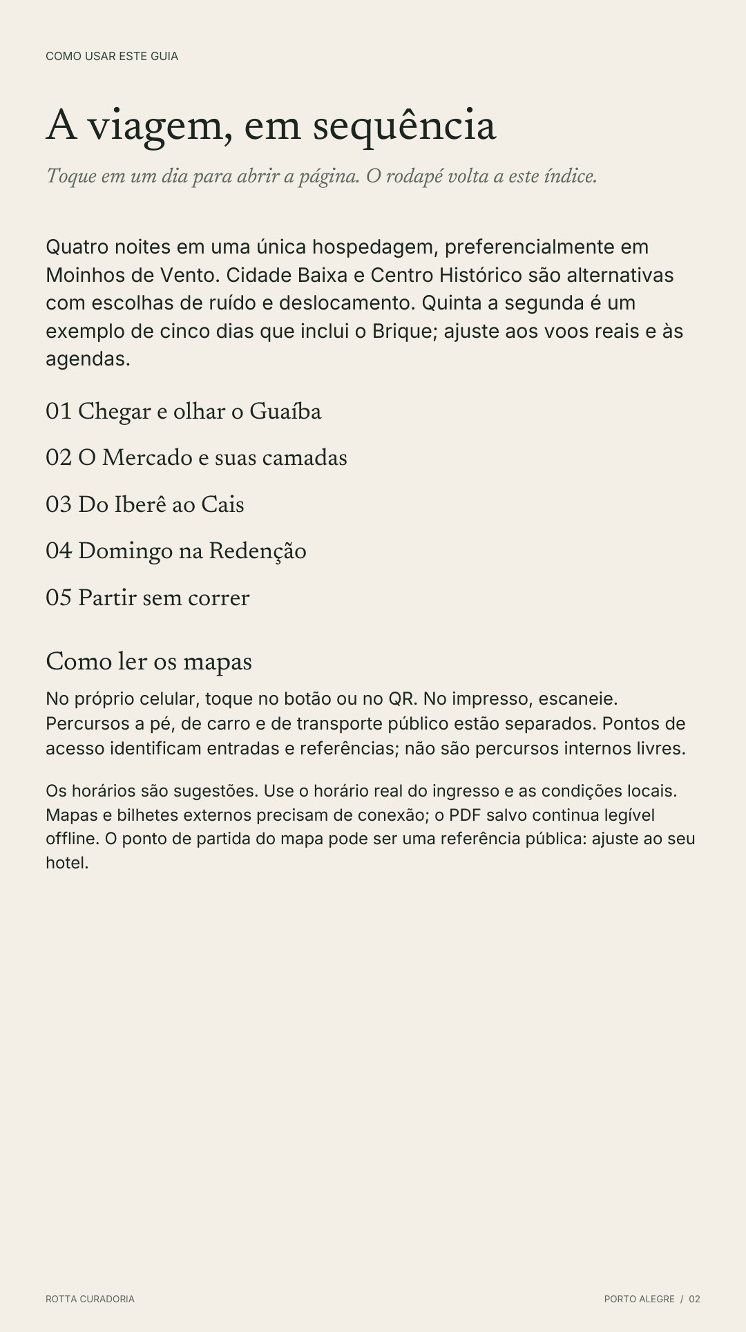 Página 2 real do roteiro: A VIAGEM EM SEQUÊNCIA