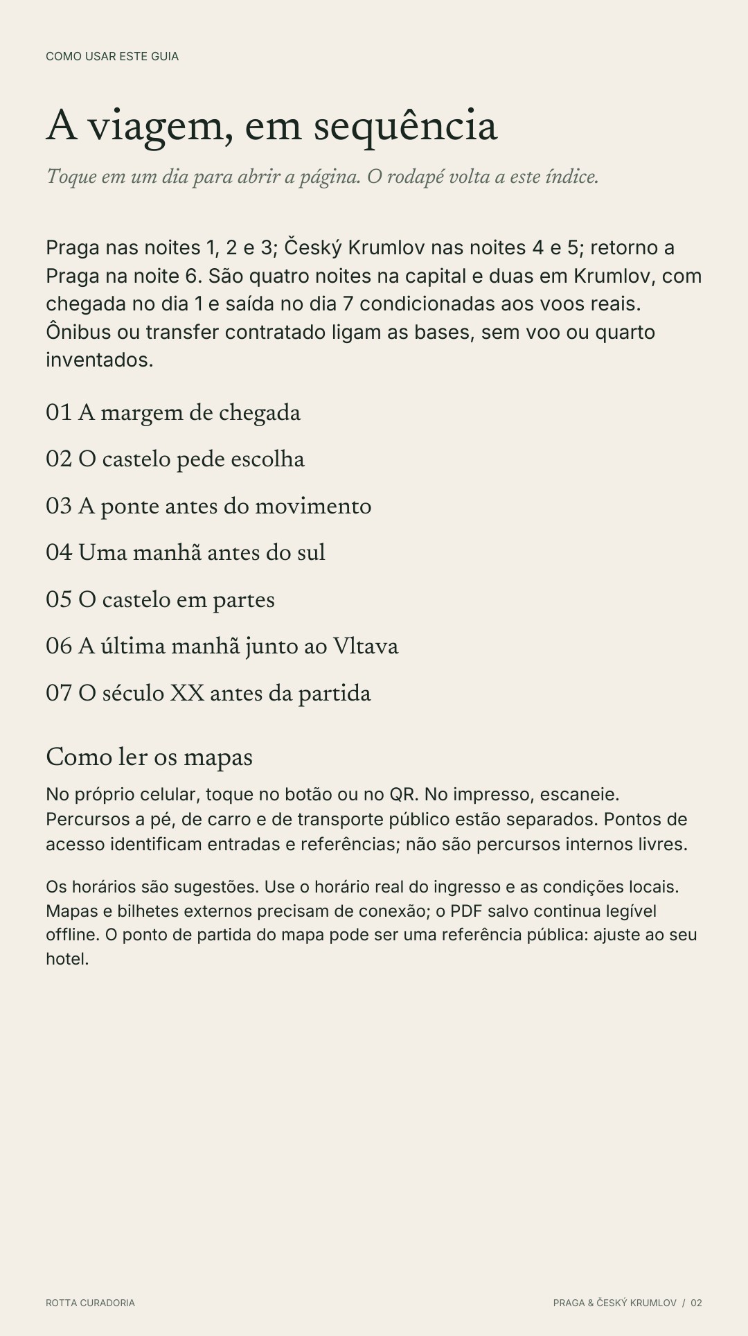 Página 2 real do roteiro: A VIAGEM EM SEQUÊNCIA