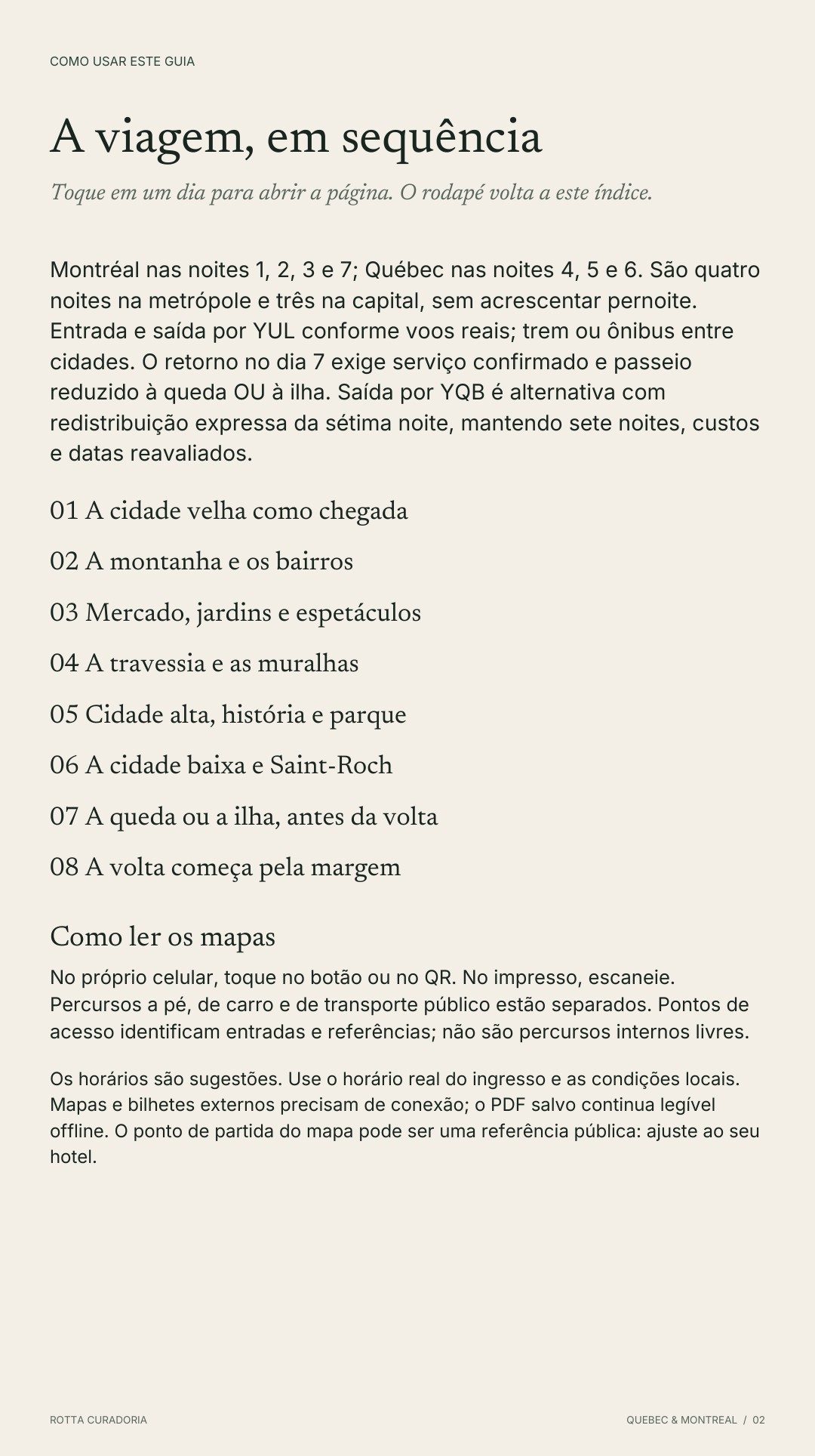Página 2 real do roteiro: A VIAGEM EM SEQUÊNCIA
