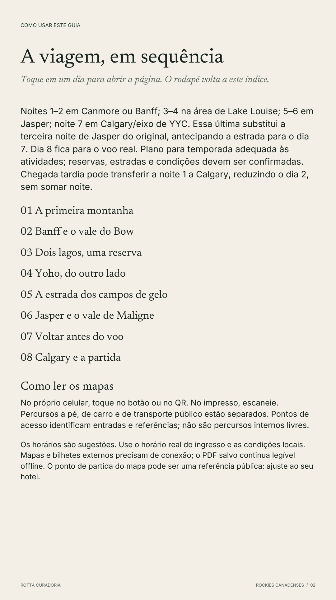 Página 2 real do roteiro: A VIAGEM EM SEQUÊNCIA