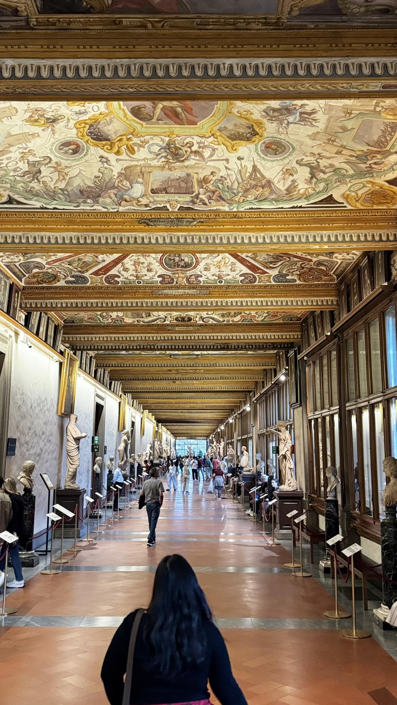 Corredor dos Uffizi em Florença