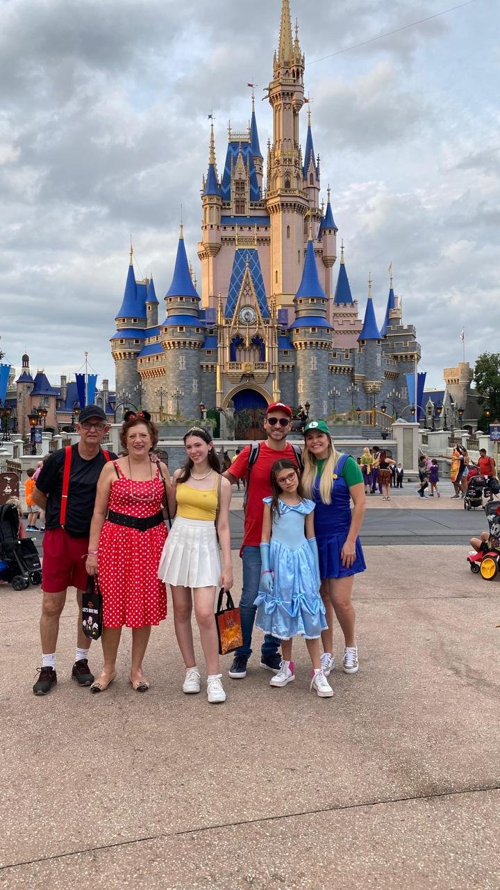 Familia no Magic Kingdom