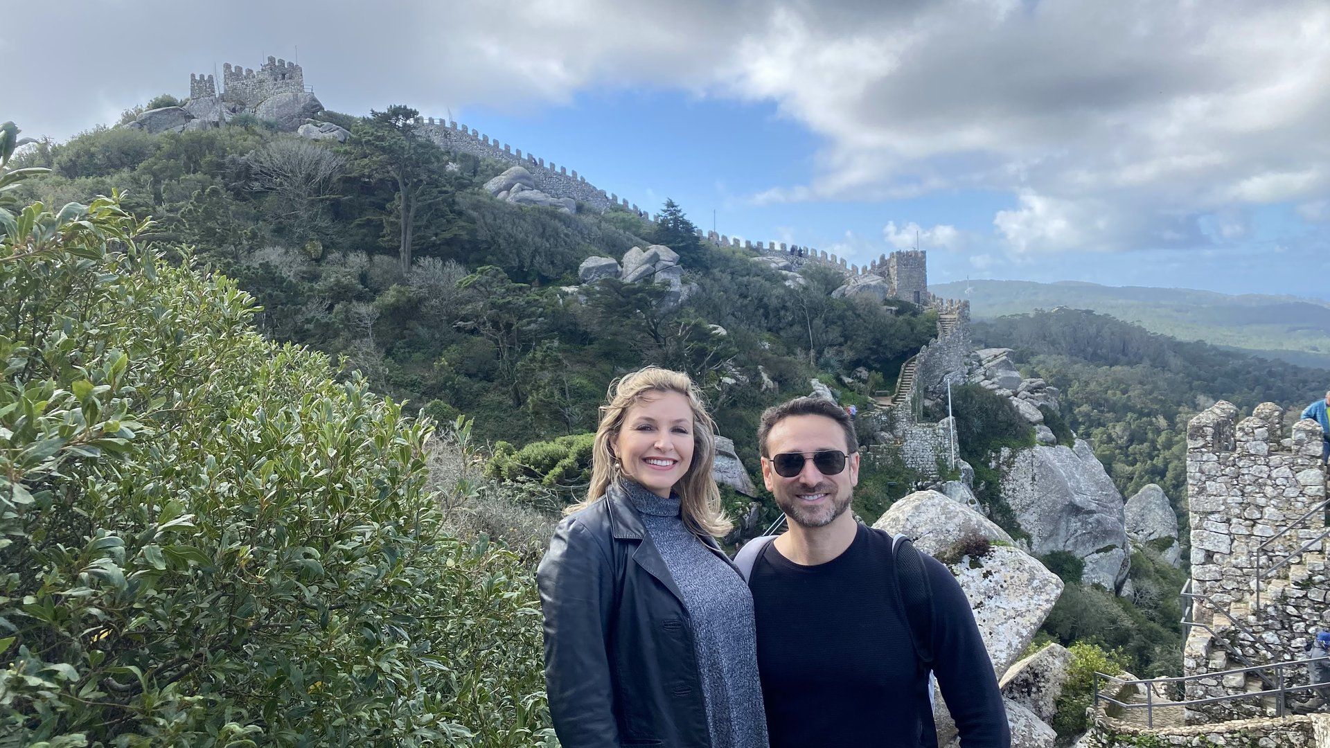 Marcelo e Alexandra no Castelo dos Mouros, Portugal