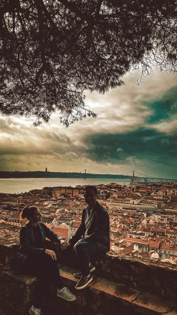 Vista panorâmica de Lisboa, destino clássico da primeira viagem internacional de brasileiros
