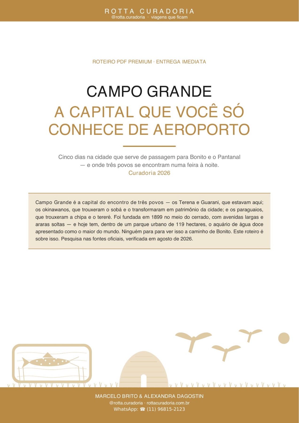 Capa do Roteiro PDF Premium de Campo Grande