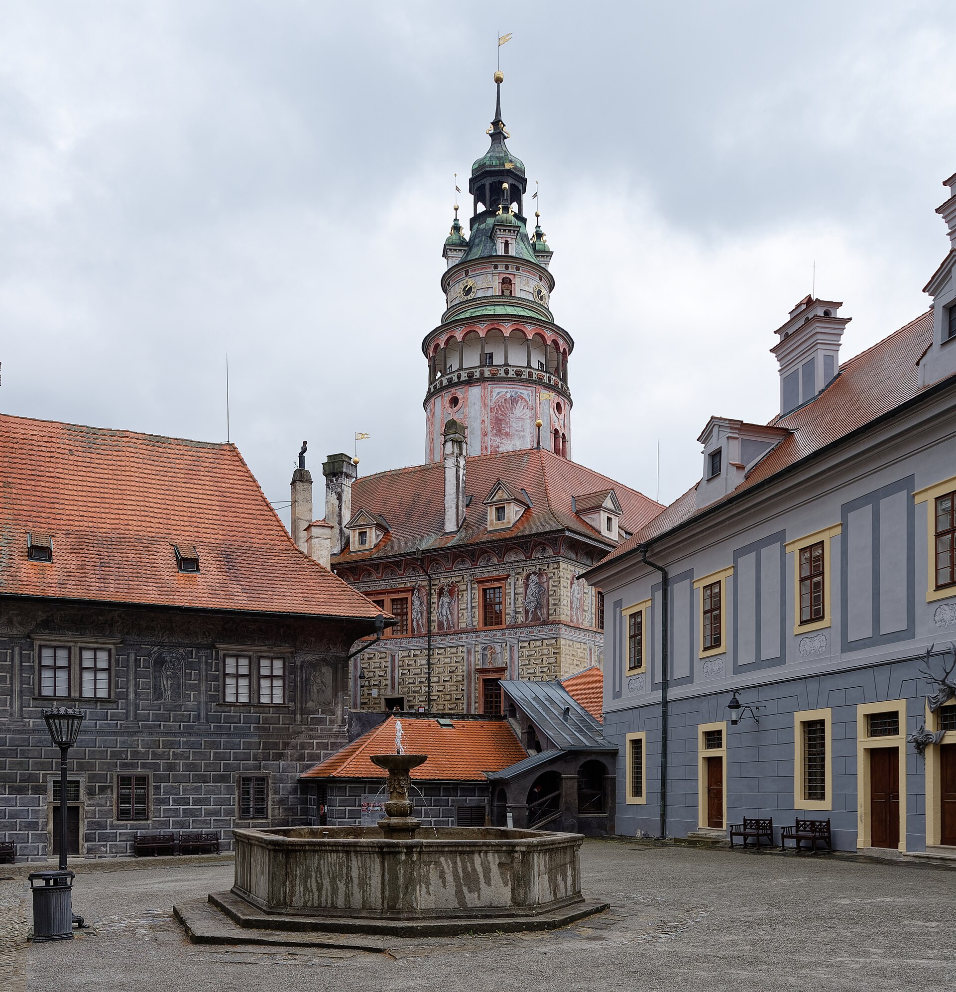 Torre do castelo de Český Krumlov