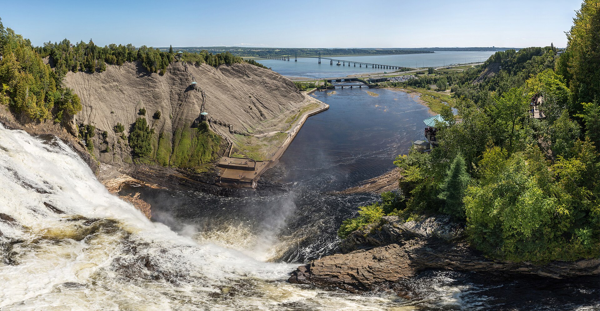 Chute-Montmorency vista de cima