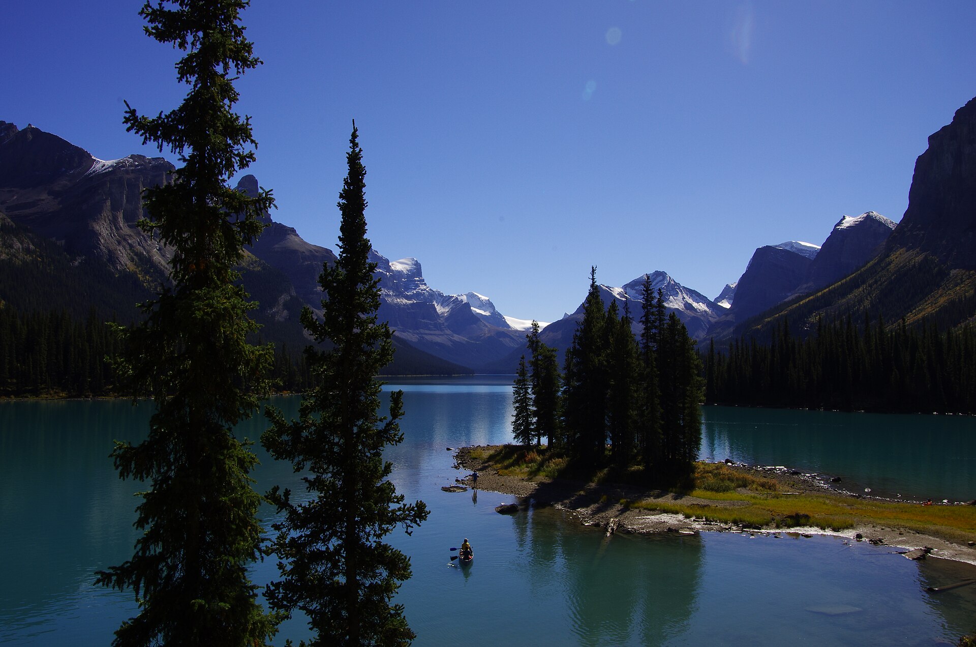Spirit Island no Maligne Lake, Jasper
