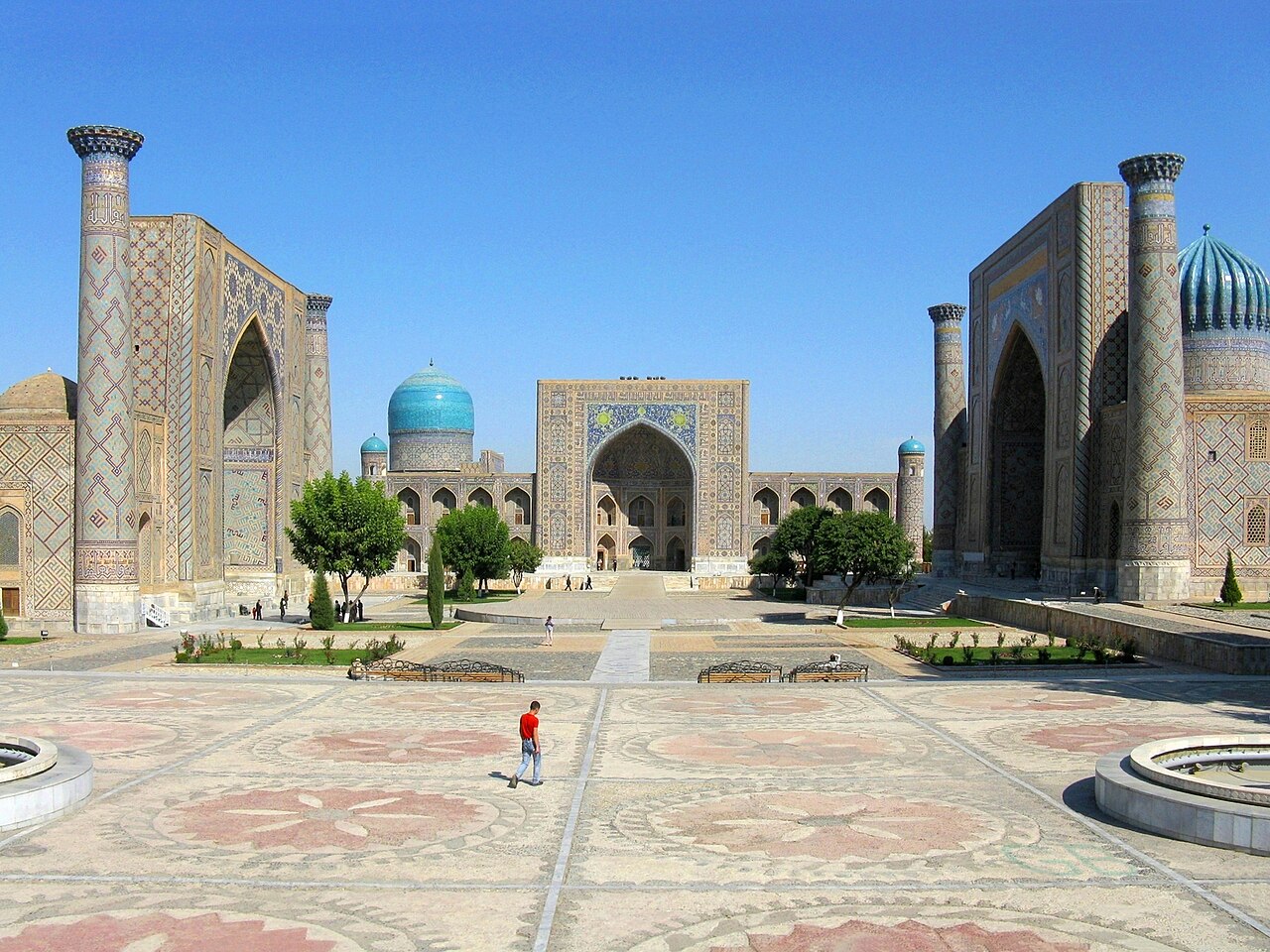 Praça do Registan em Samarcanda
