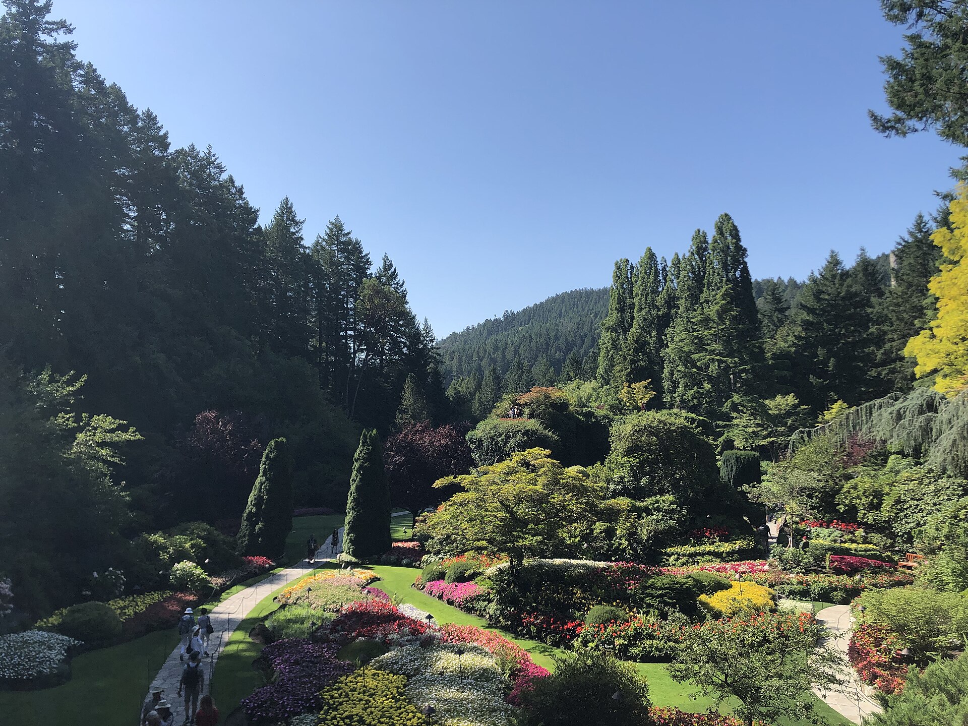 Sunken Garden no Butchart Gardens