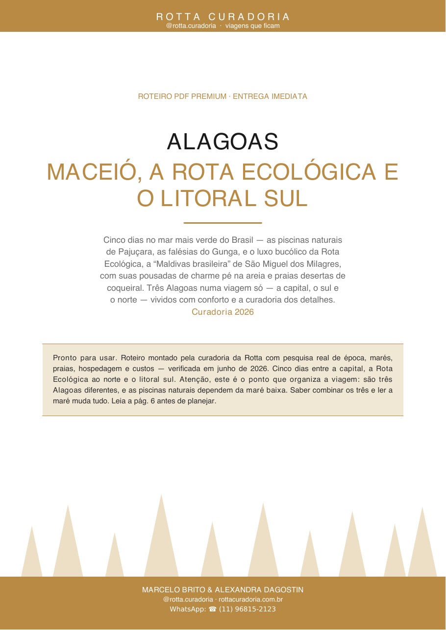 Capa do Roteiro PDF Premium de Alagoas