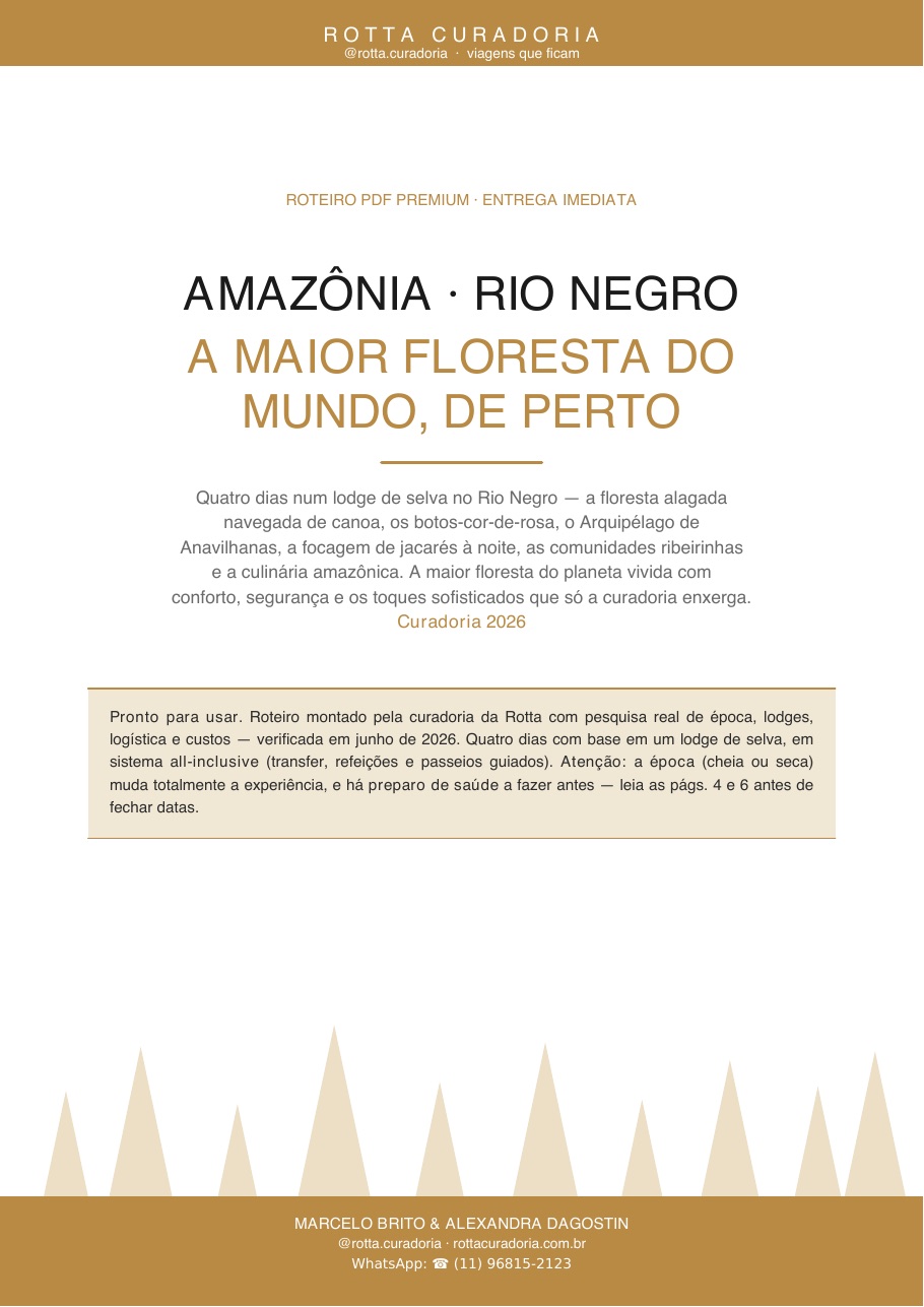 Capa do Roteiro PDF Premium de Amazônia