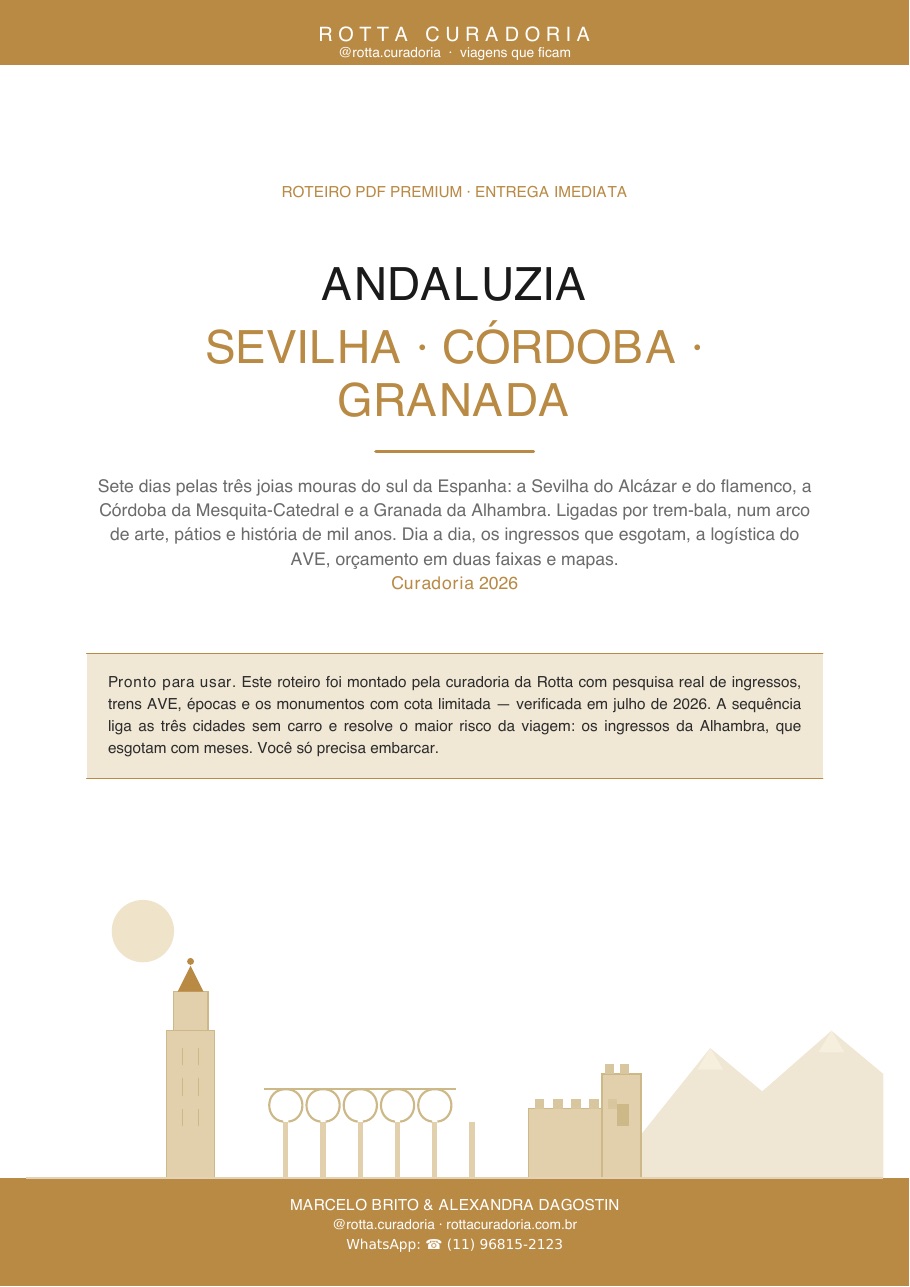 Capa do Roteiro PDF Premium de Andaluzia