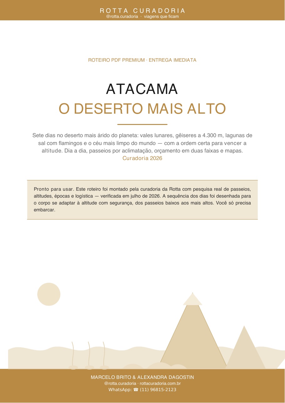 Capa do Roteiro PDF Premium de Atacama