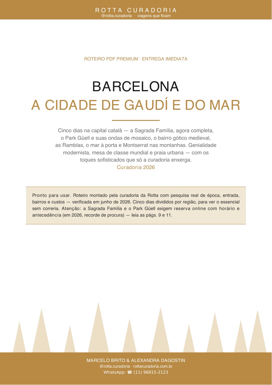 Capa do Roteiro PDF Premium de Barcelona