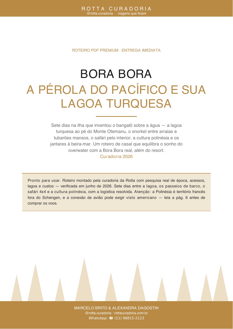 Capa do Roteiro PDF Premium de Bora Bora