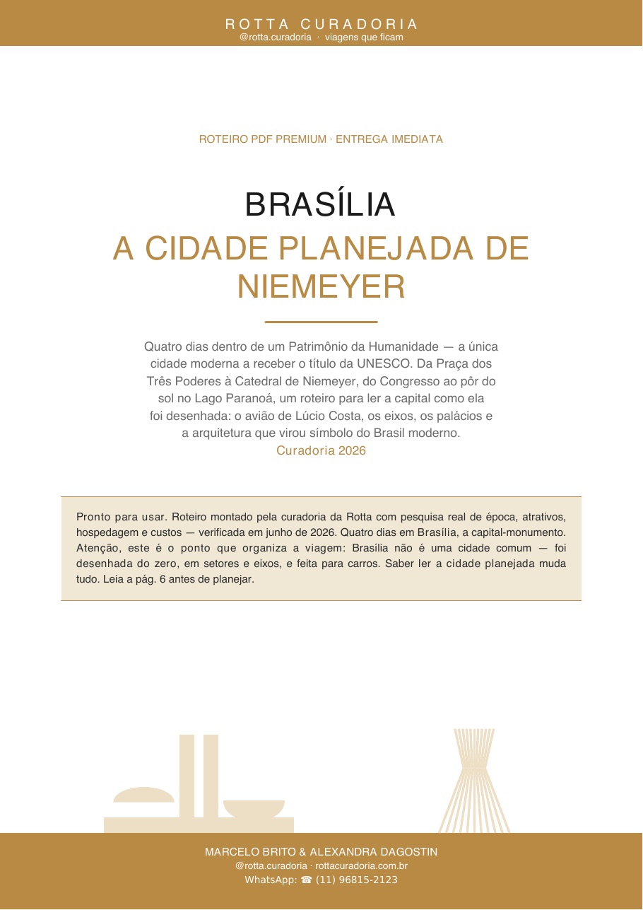 Capa do Roteiro PDF Premium de Brasília