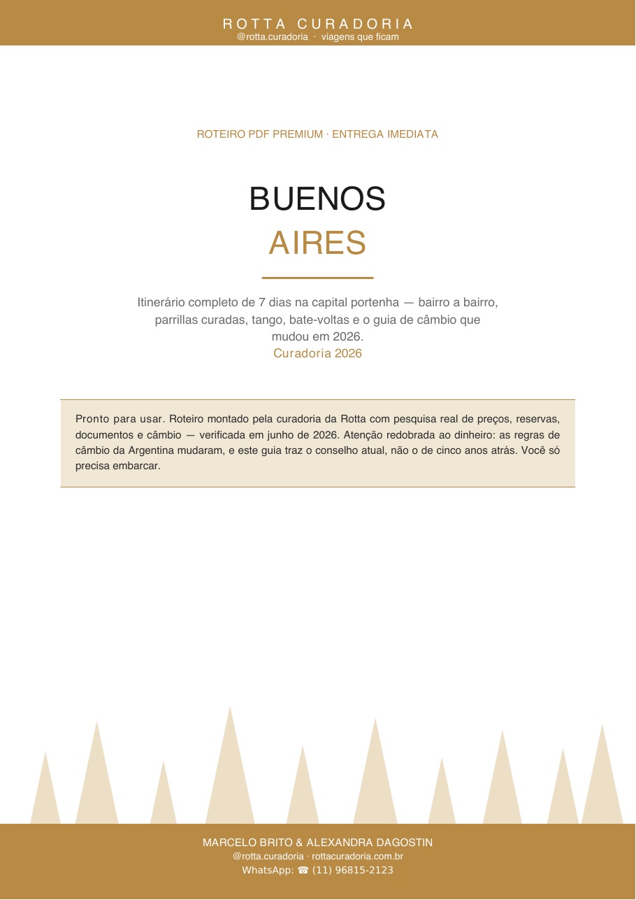 Capa do Roteiro PDF Premium de Buenos Aires