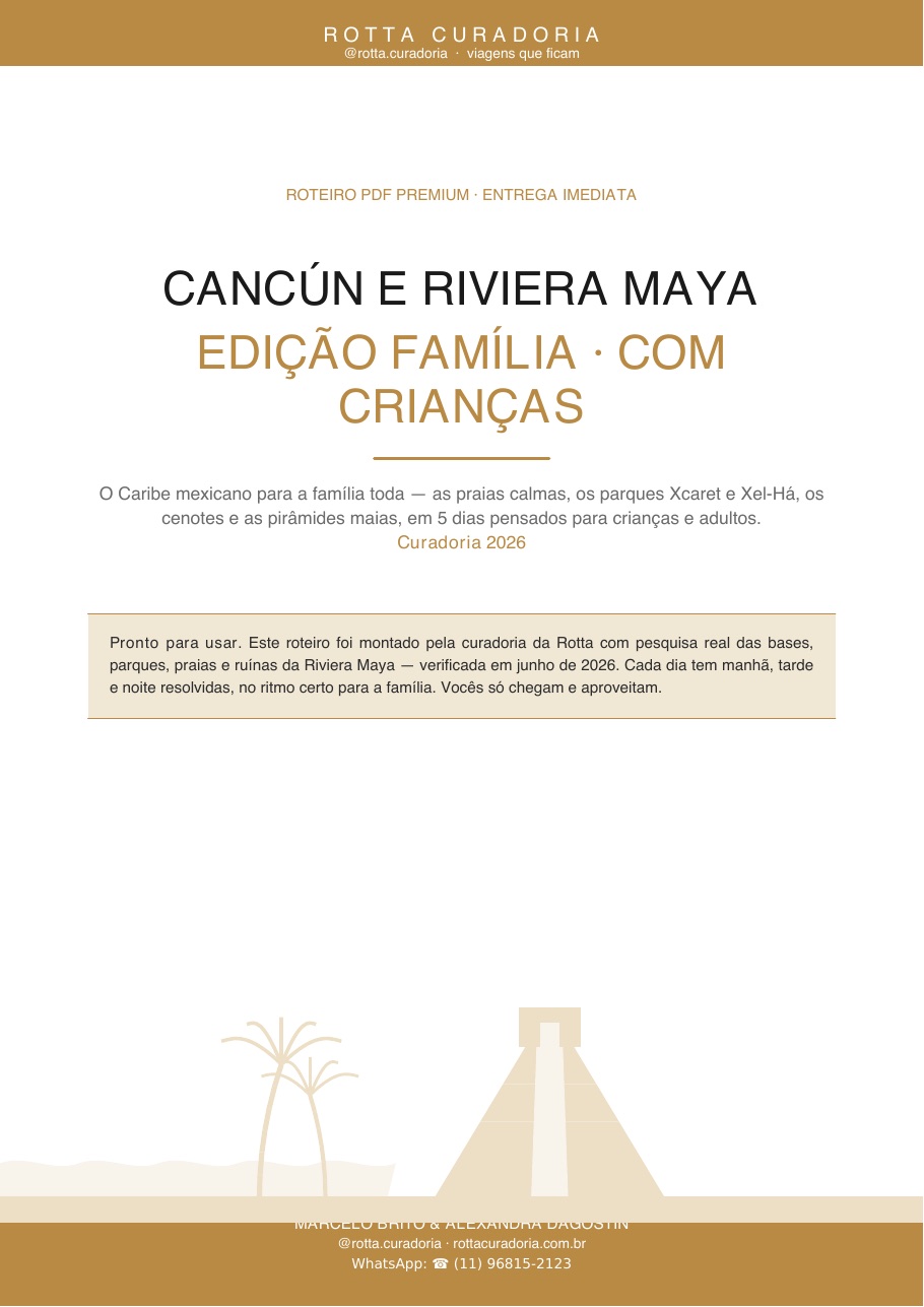 Capa do Roteiro PDF Premium de Cancún & Riviera Maya
